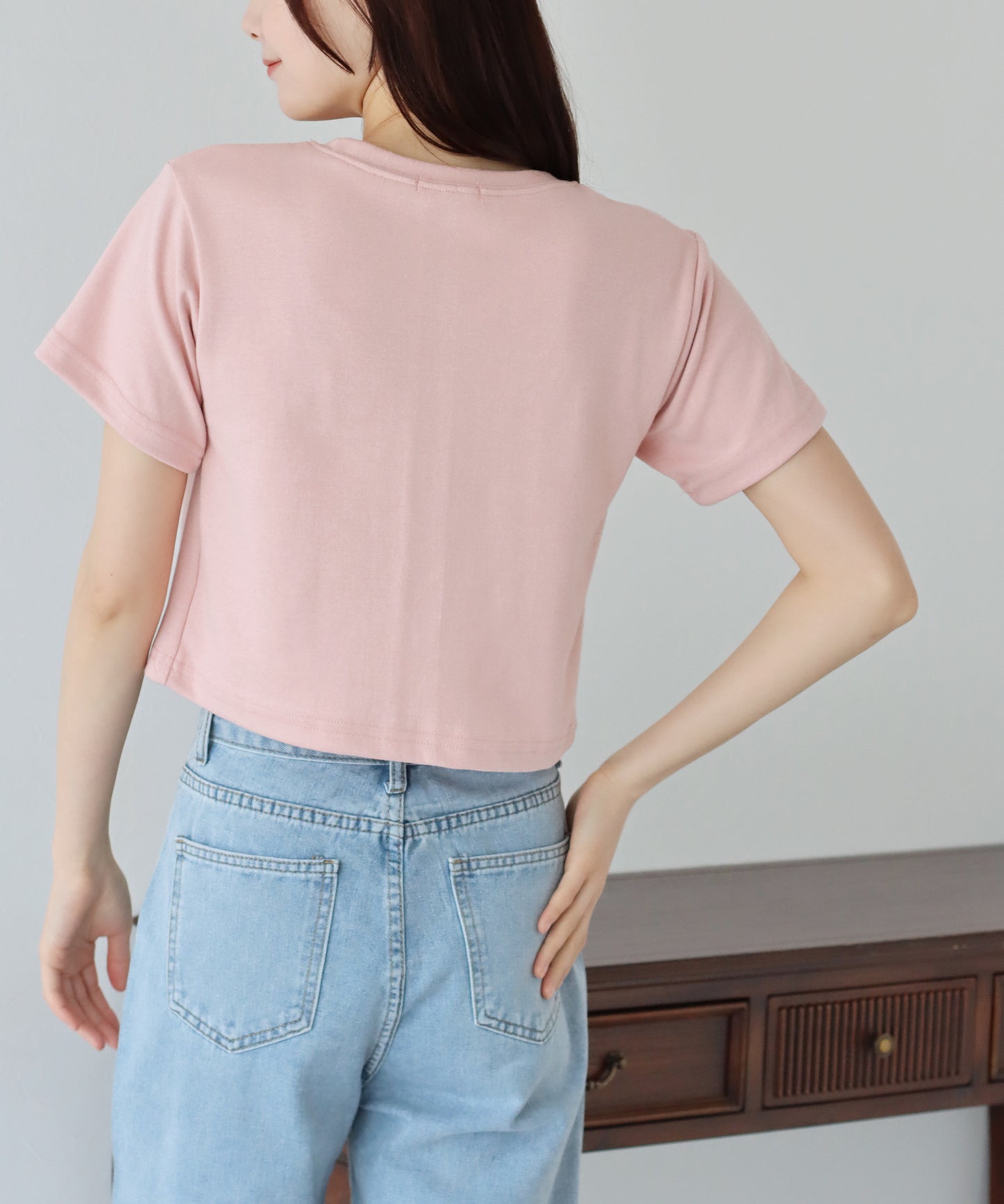 【SALE】プチリボン付きTシャツ【ネコポス】