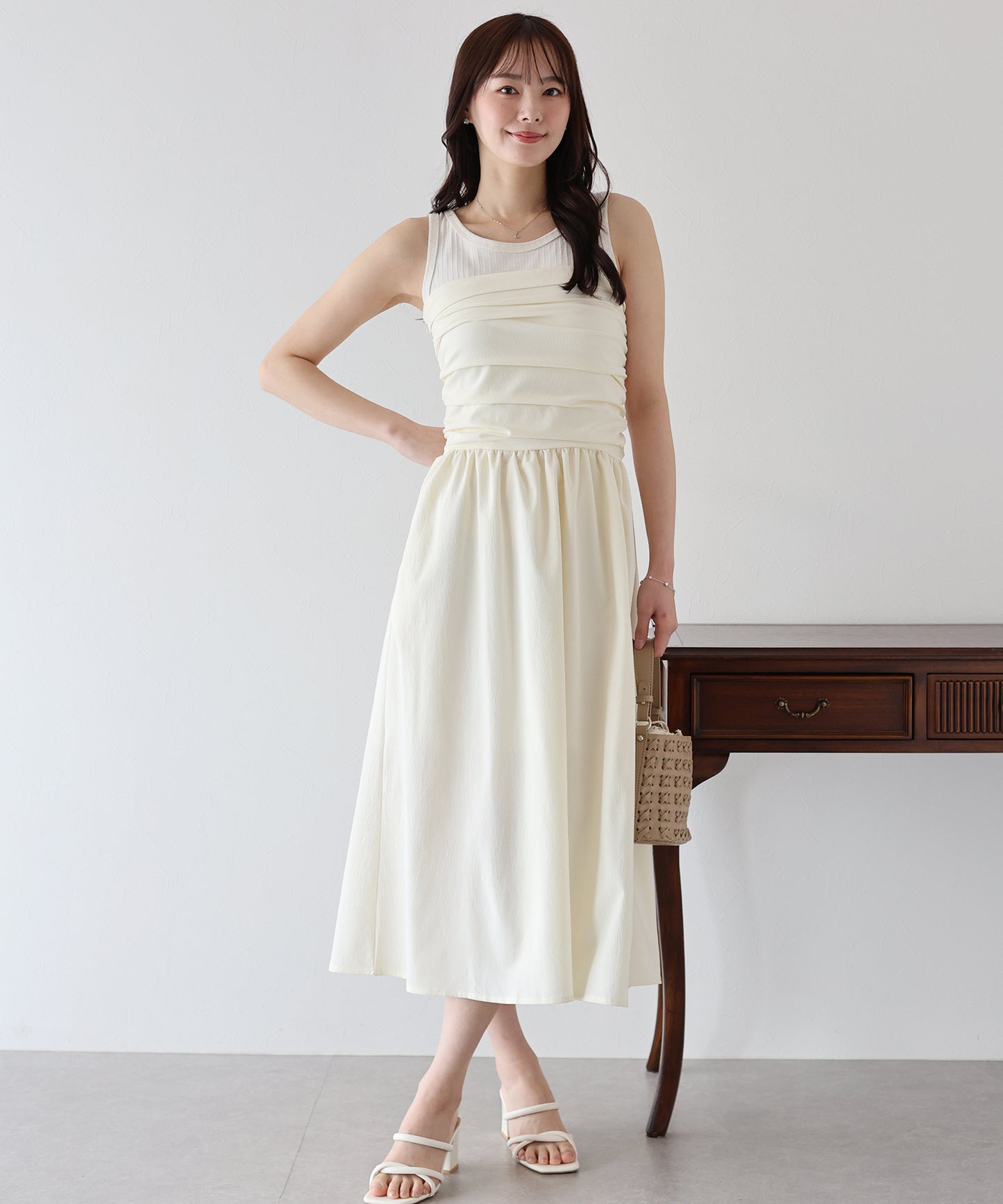 【SALE】タックベアワンピース