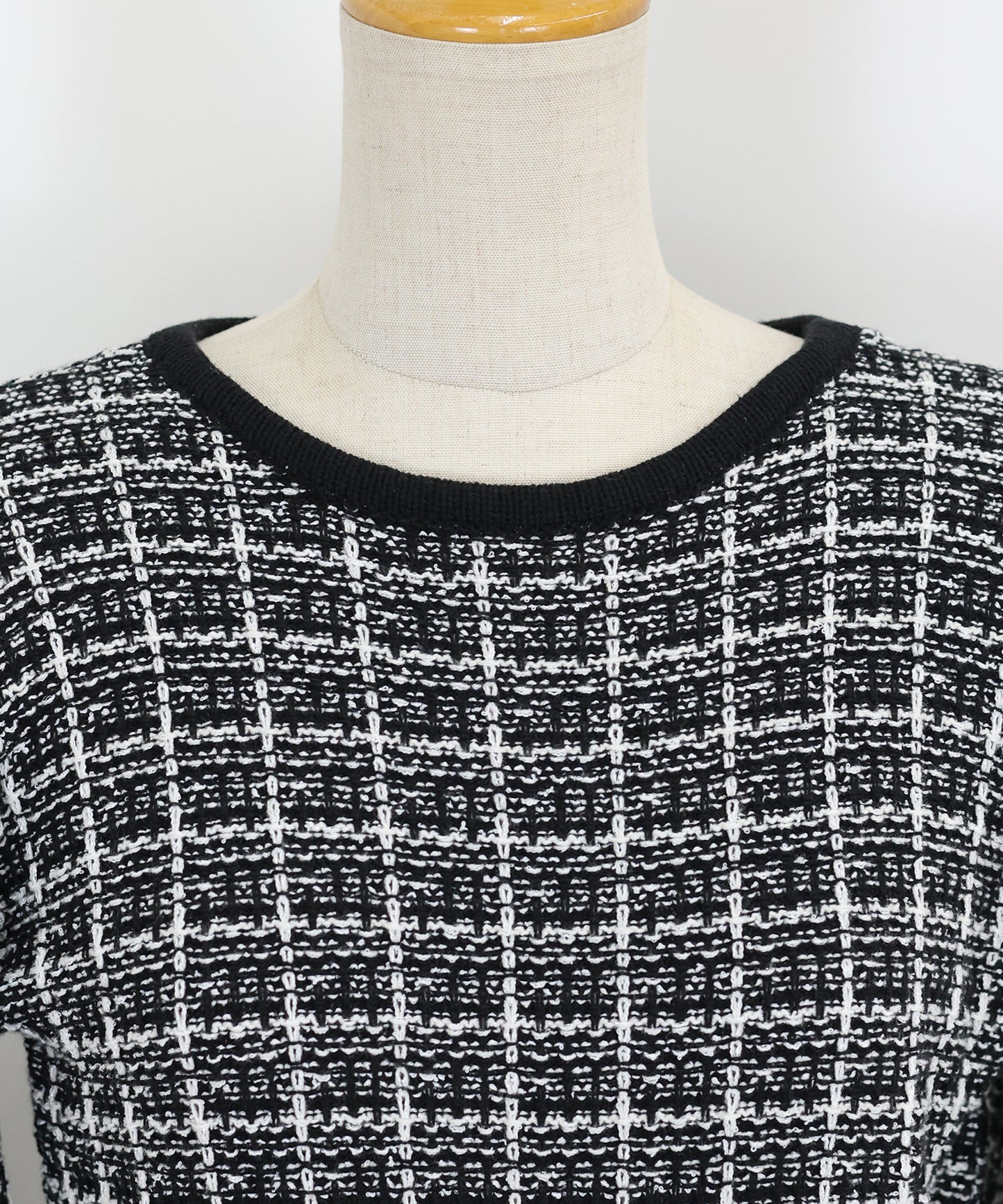 【SALE】ツイードニットワンピース