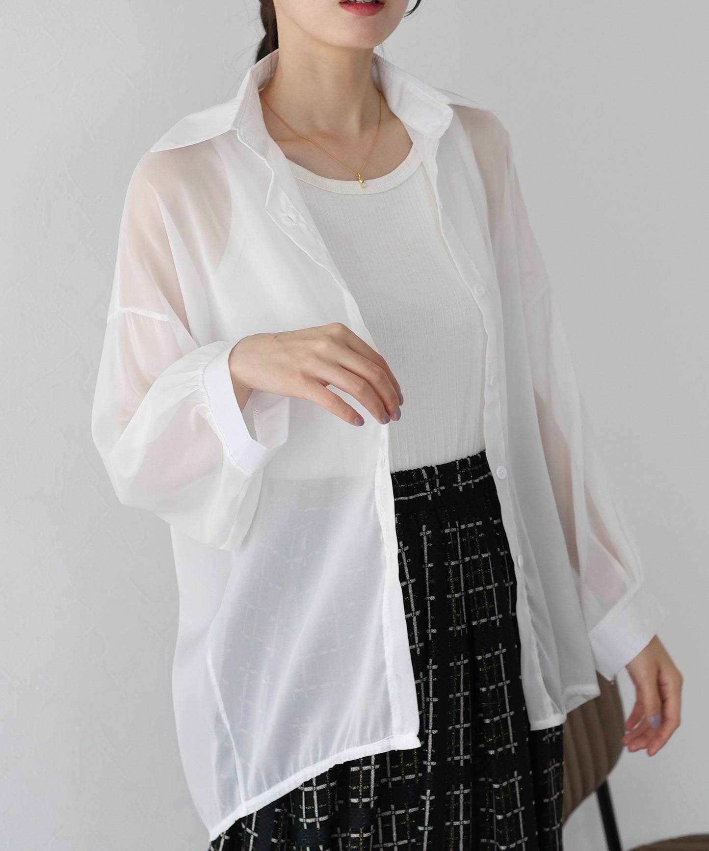 【SALE】シアーシャツ【ネコポス】