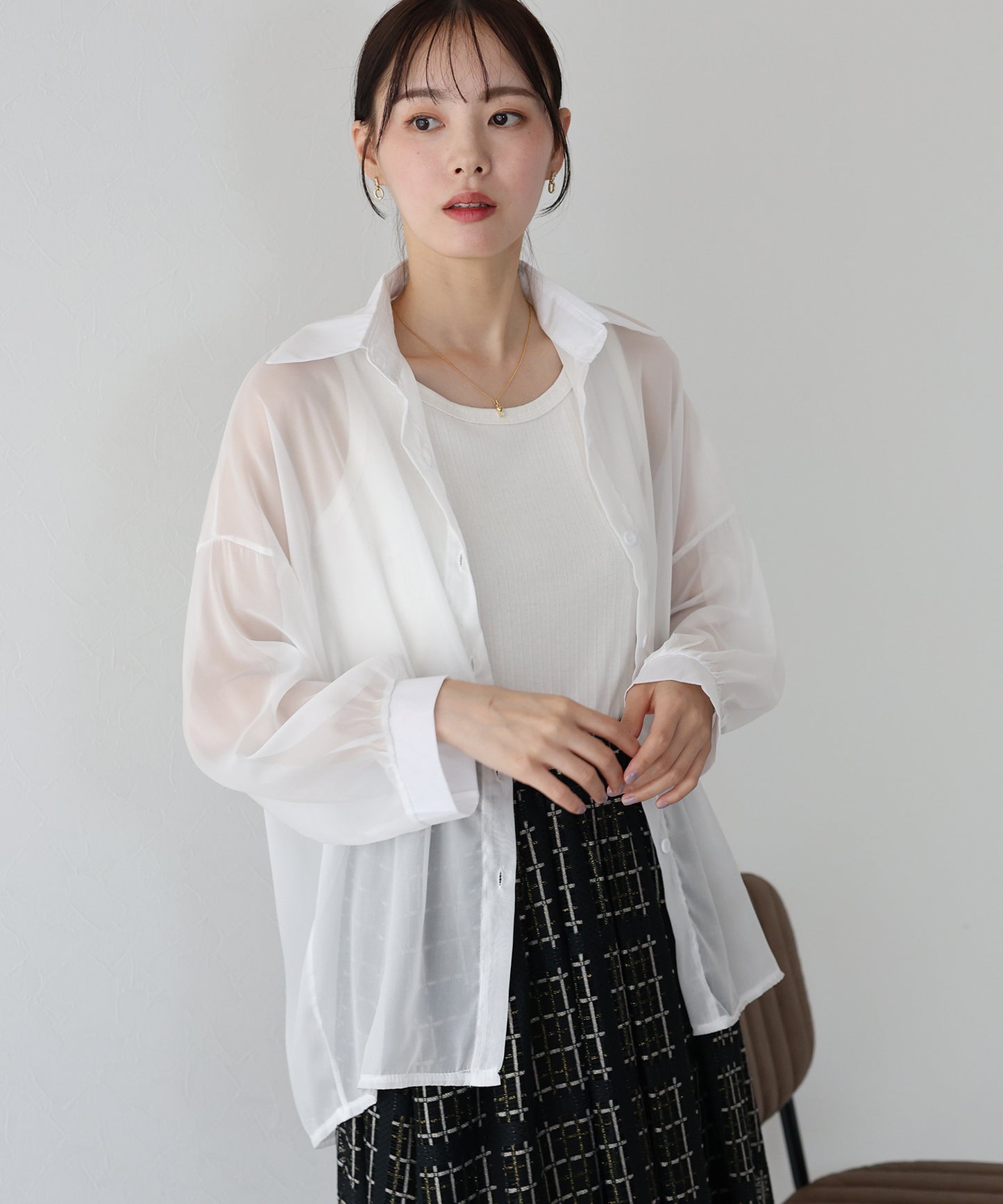 【SALE】シアーシャツ【ネコポス】