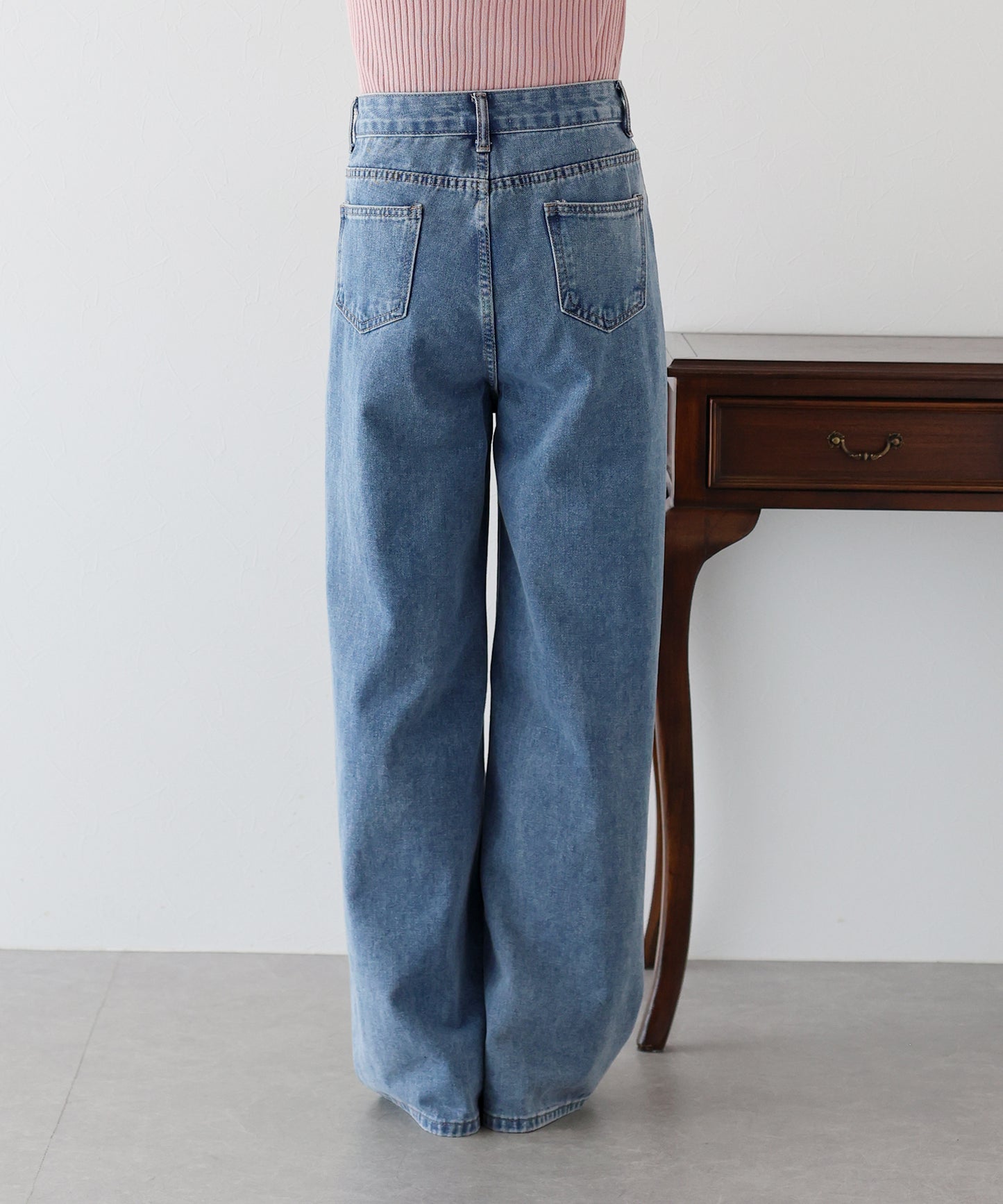 【SALE】ハートダメージデニムパンツ