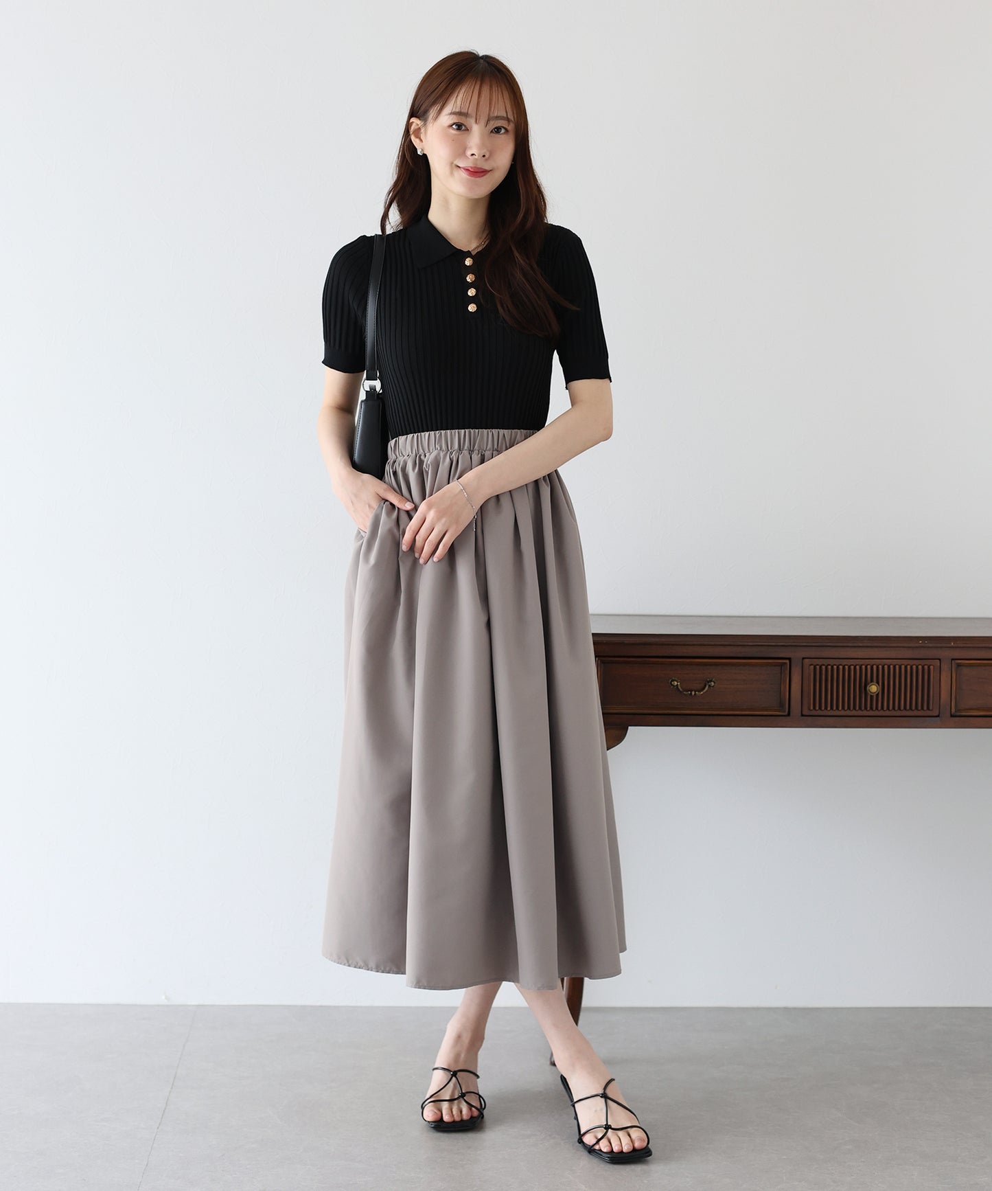 【SALE】ポロニットドッキングワンピース