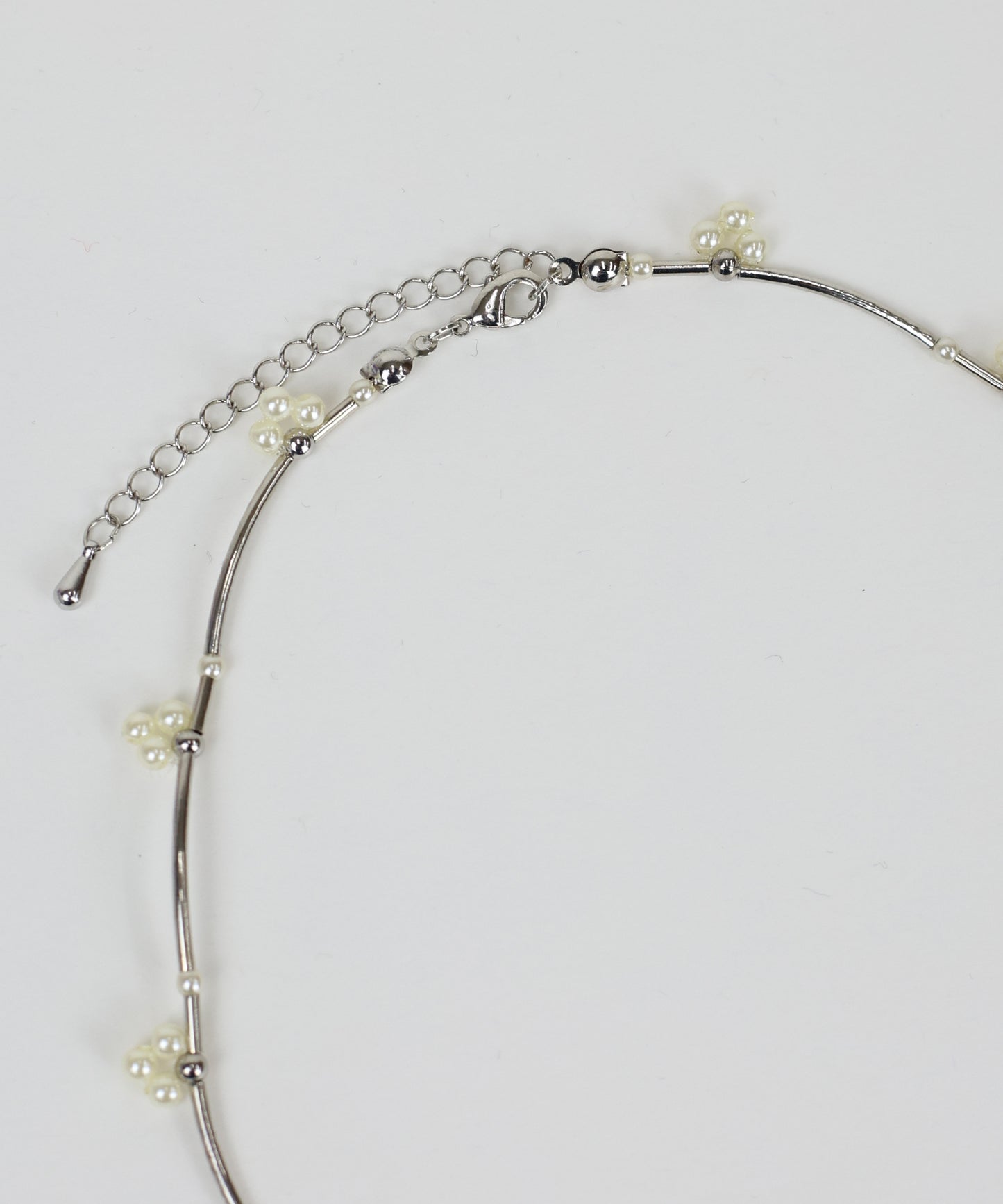 【早割5%OFF】フラワーパールバーネックレス / ニッケルフリー【ネコポス】