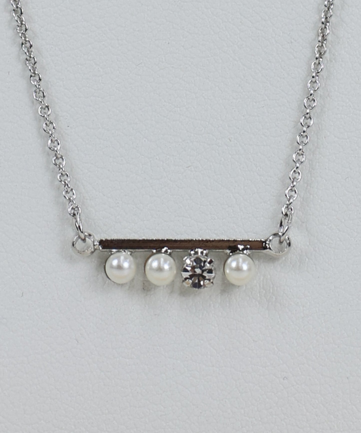 【早割5%OFF】パールビジューバーネックレス / ニッケルフリー【ネコポス】