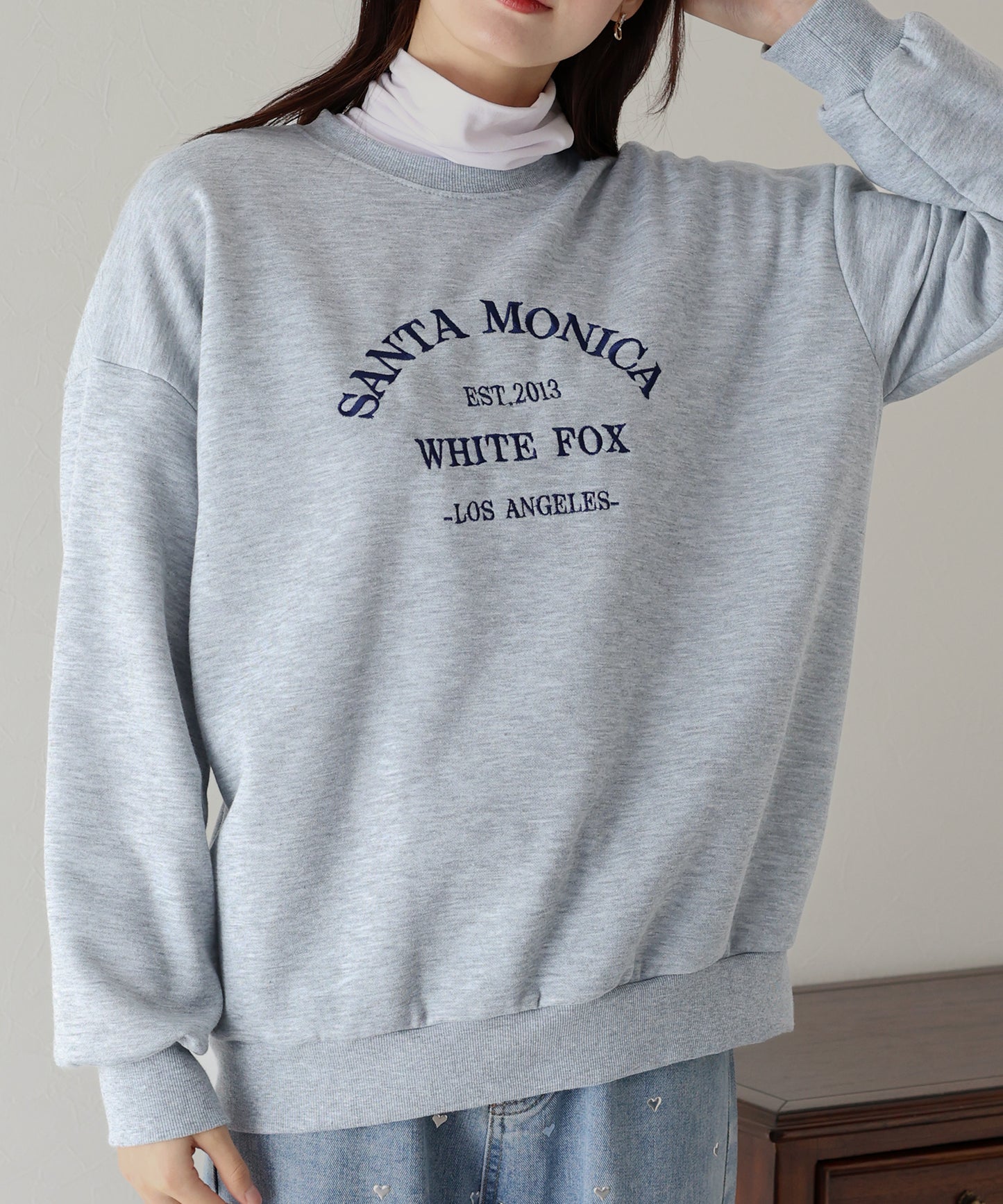 【TIME SALE】裏起毛刺繍スウェット