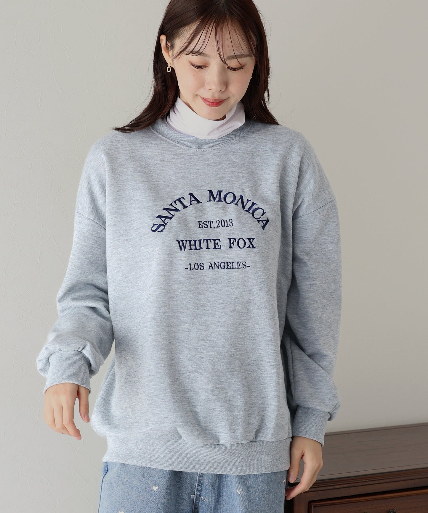 【TIME SALE】裏起毛刺繍スウェット