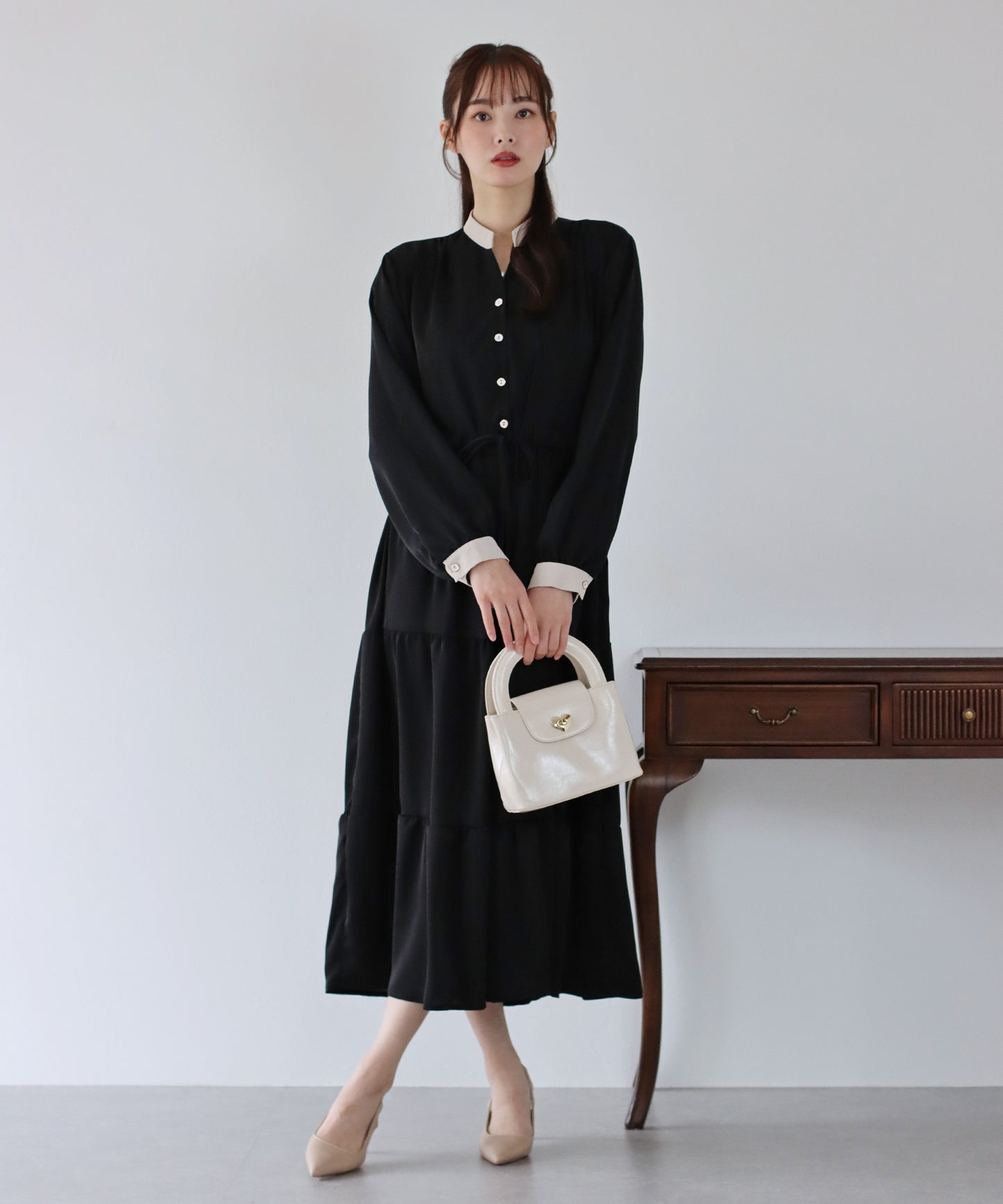 【TIME SALE】ティアードワンピース