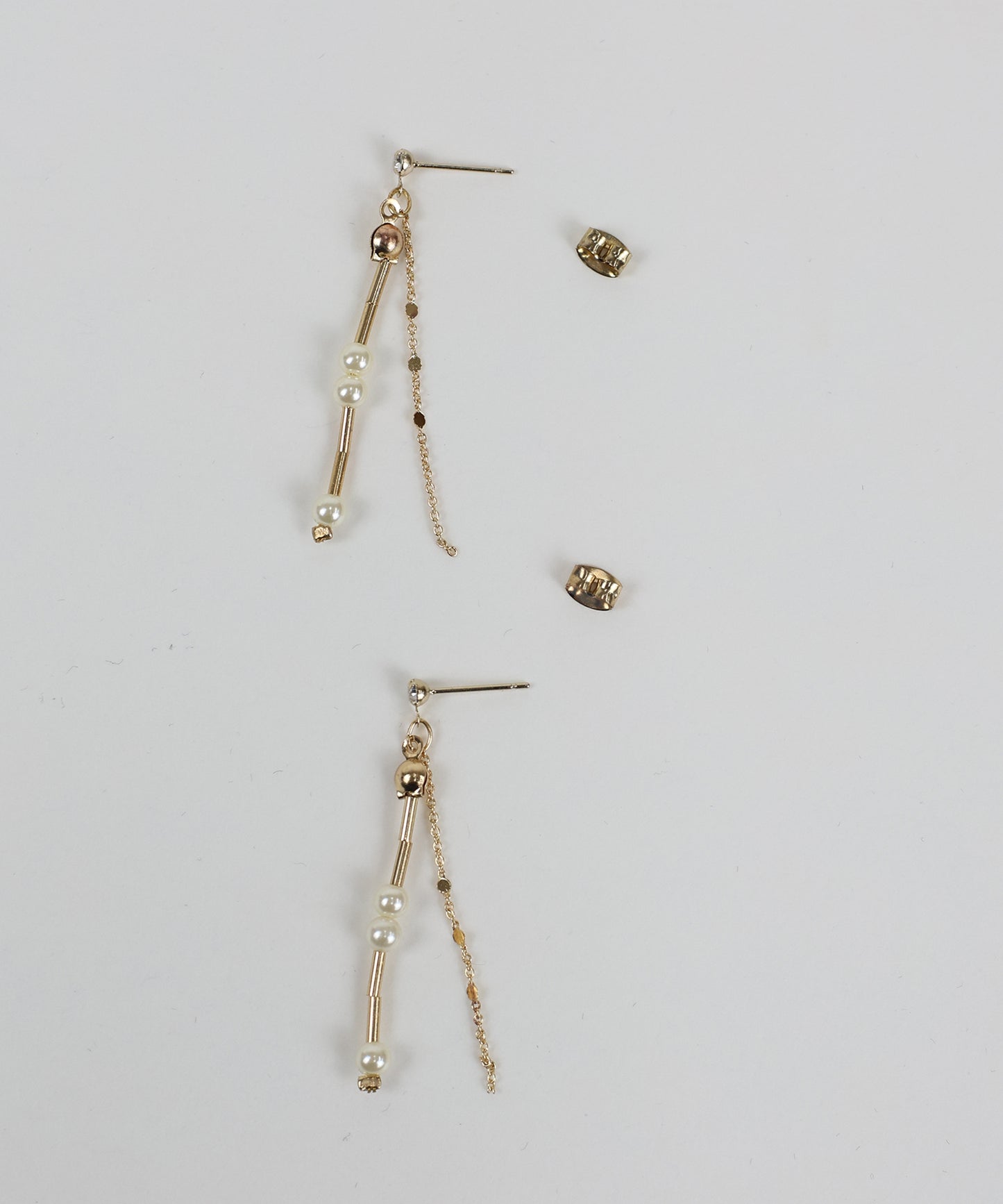 【早割5%OFF】パールロングチェーンピアス【ネコポス】