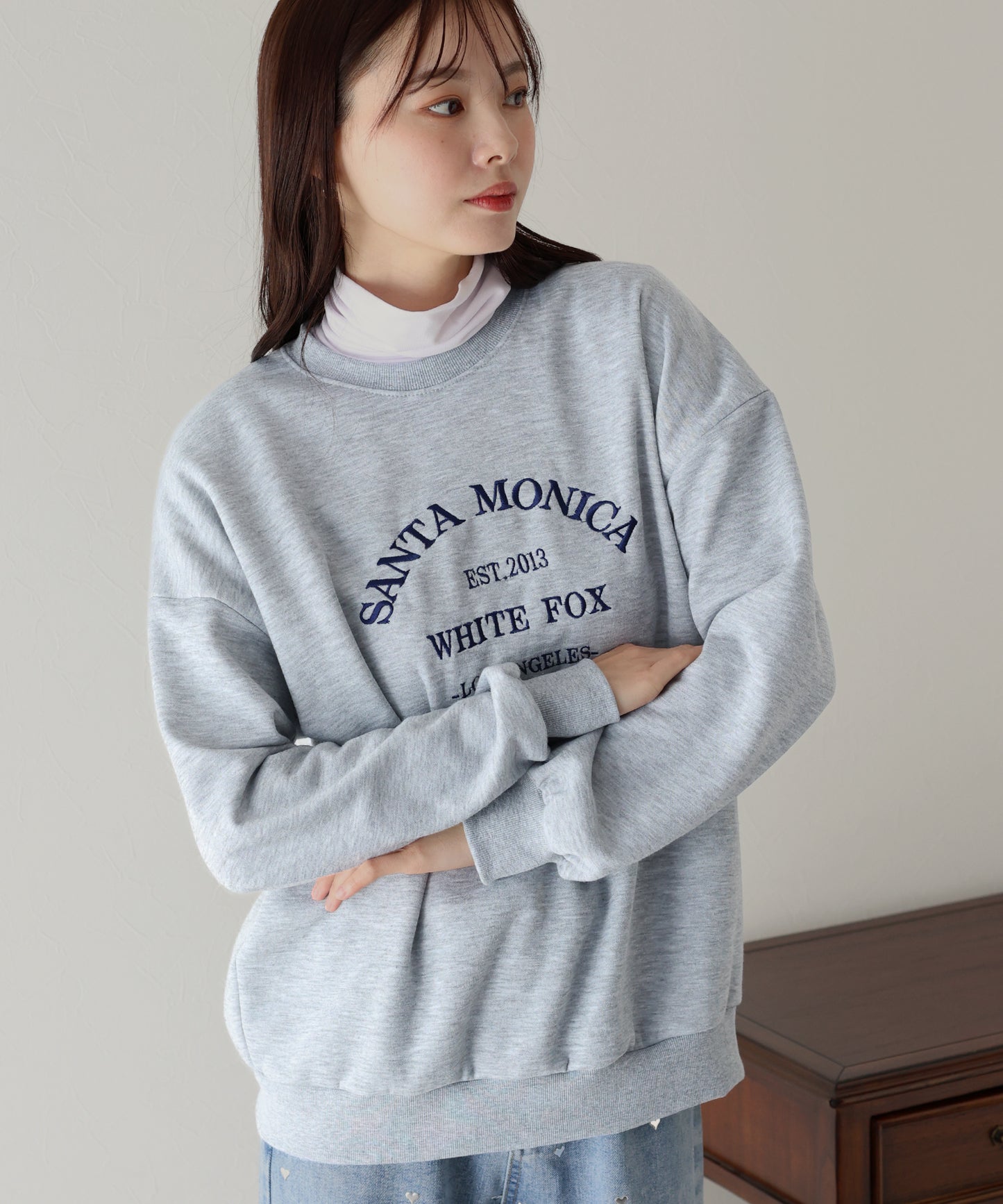 【TIME SALE】裏起毛刺繍スウェット
