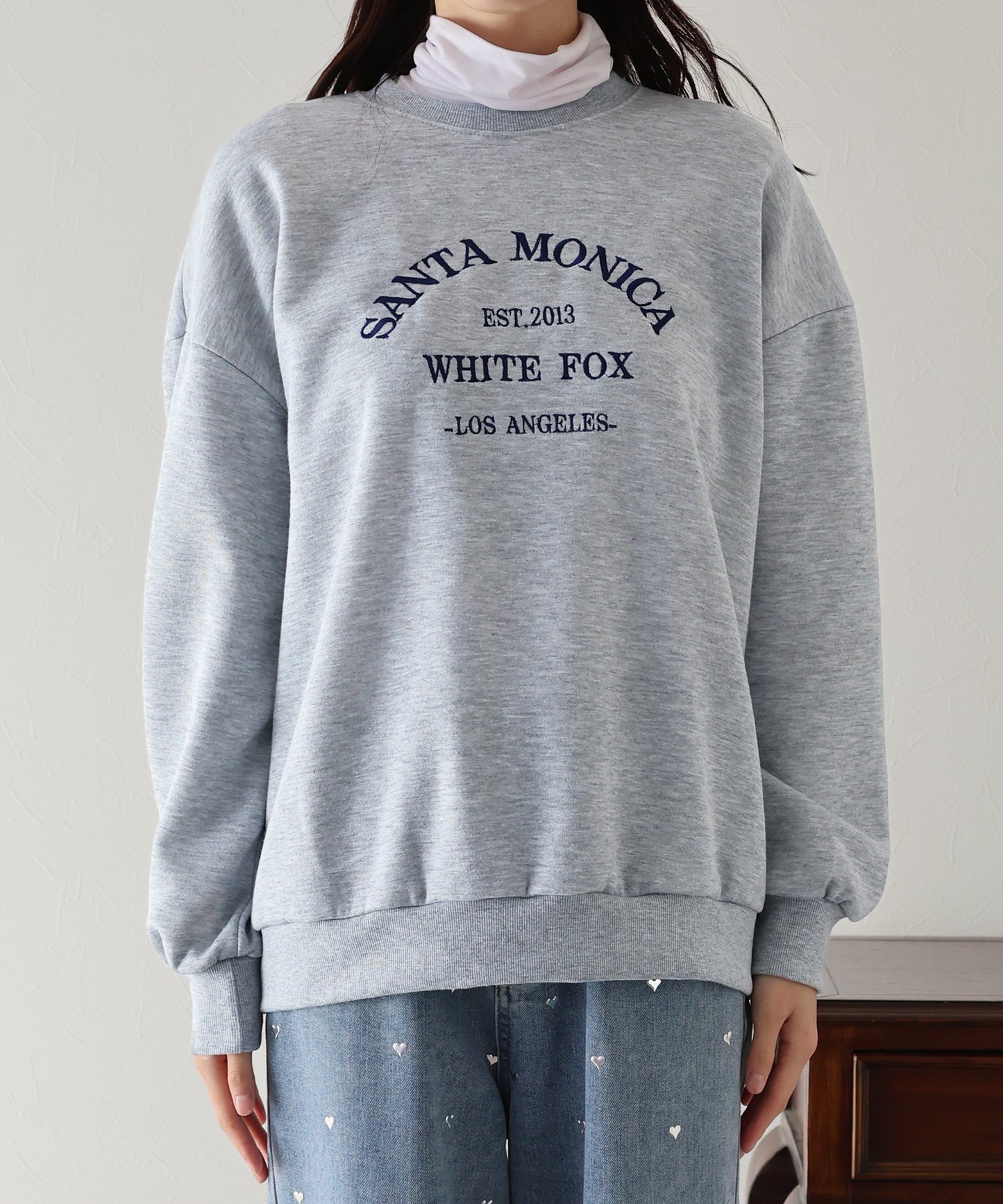 【TIME SALE】裏起毛刺繍スウェット