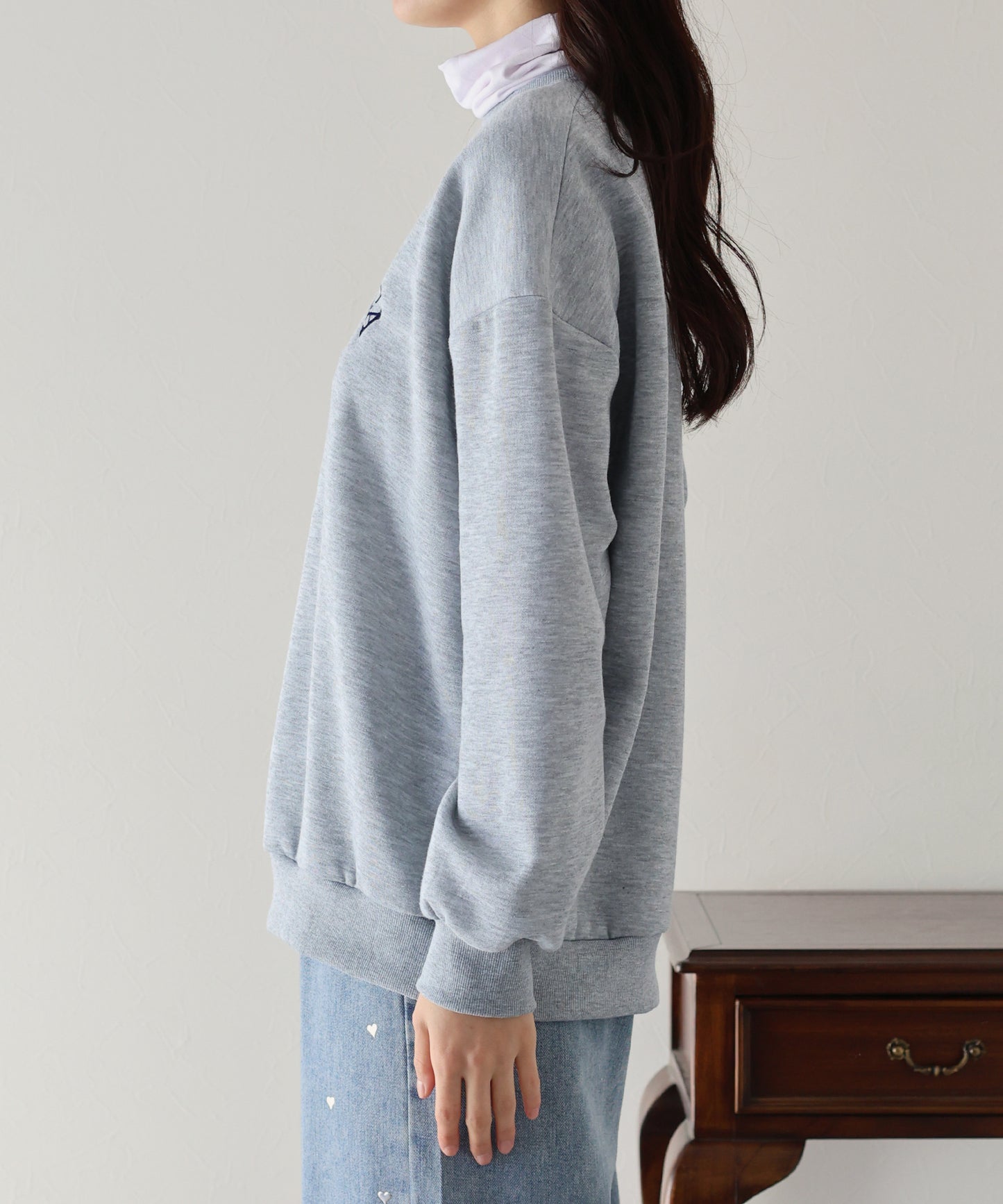 【TIME SALE】裏起毛刺繍スウェット