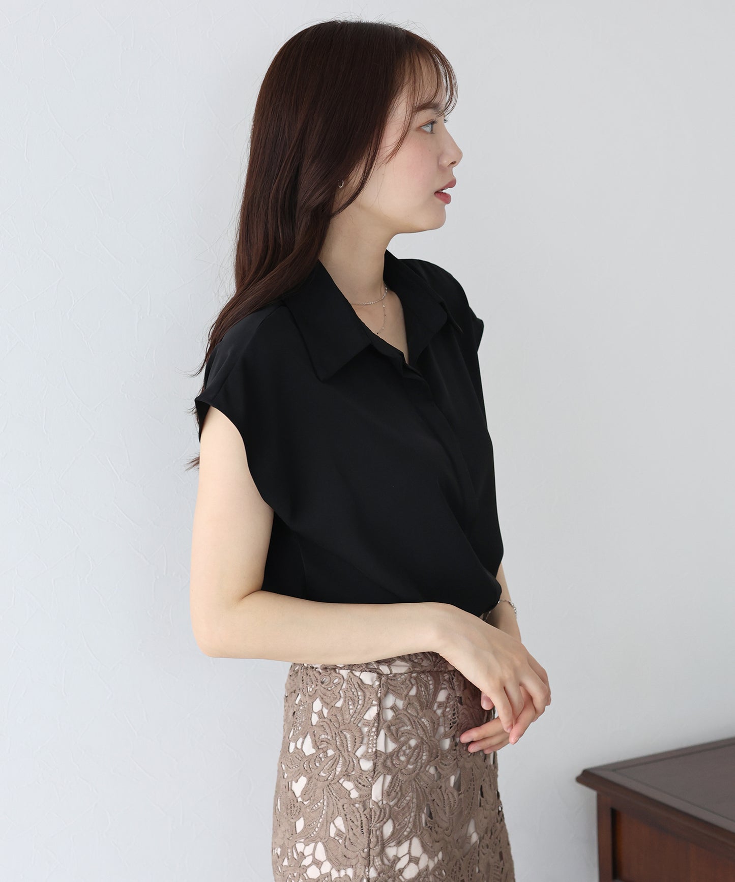 【TIME SALE】フレンチスリーブシャツ【ネコポス】