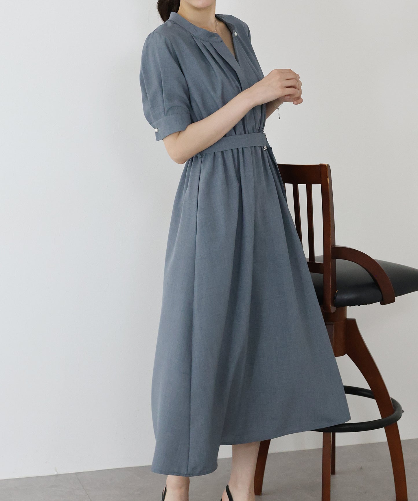 【TIME SALE】2WAYフロントタックワンピース