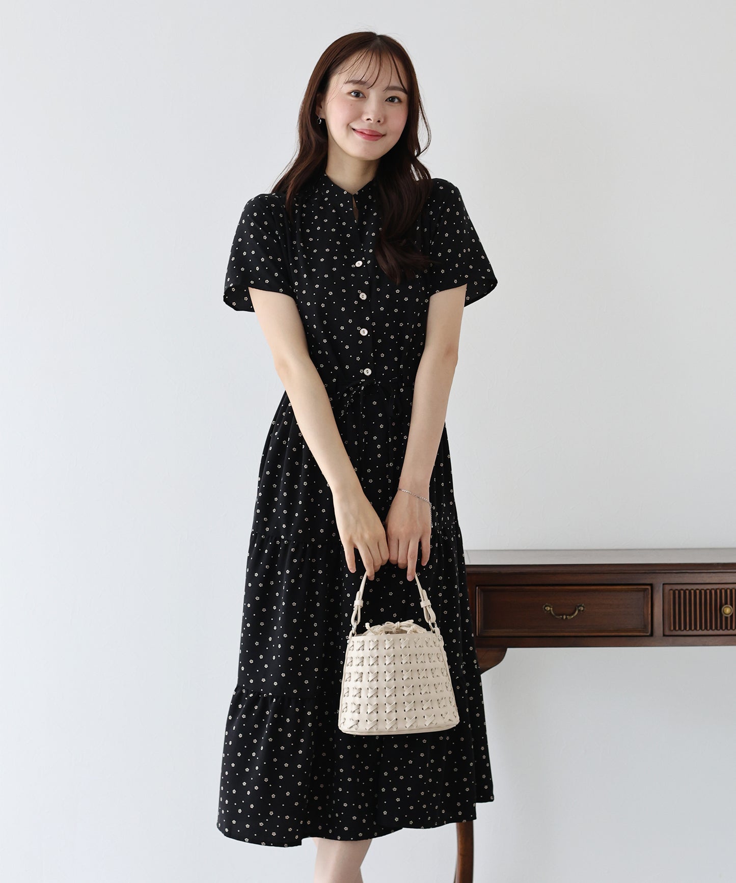 【TIME SALE】【接触冷感】無地&アソート花柄ワンピース