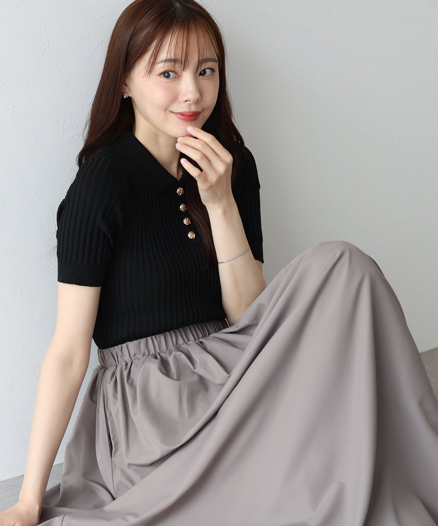 【SALE】ポロニットドッキングワンピース