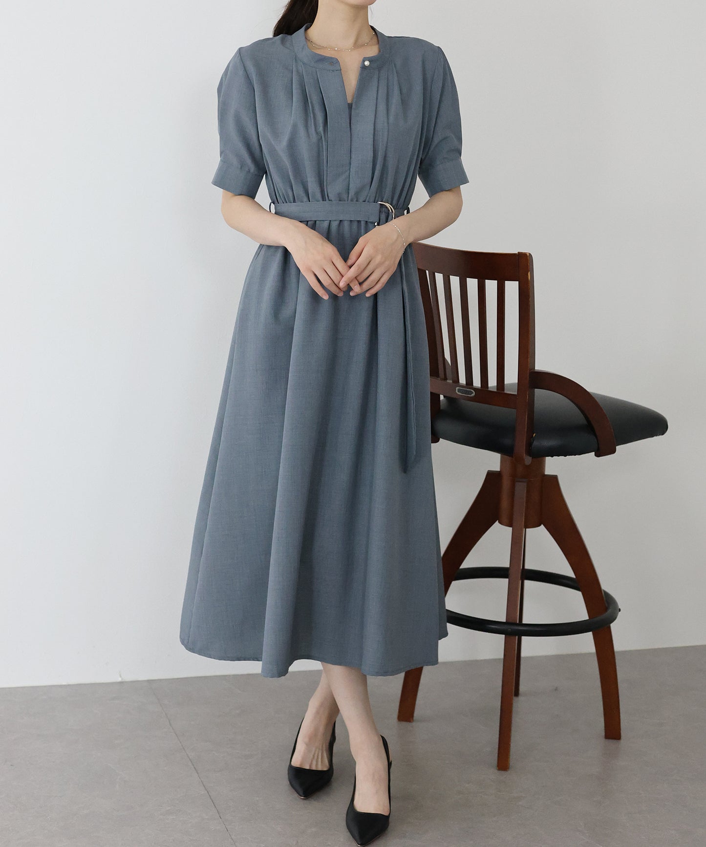 【TIME SALE】2WAYフロントタックワンピース