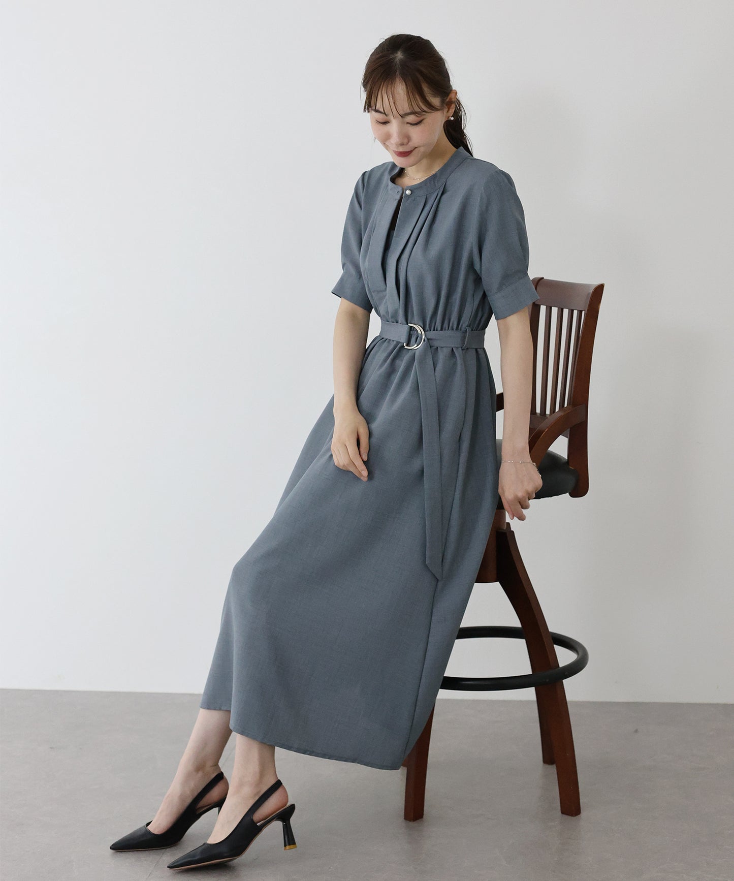 【TIME SALE】2WAYフロントタックワンピース