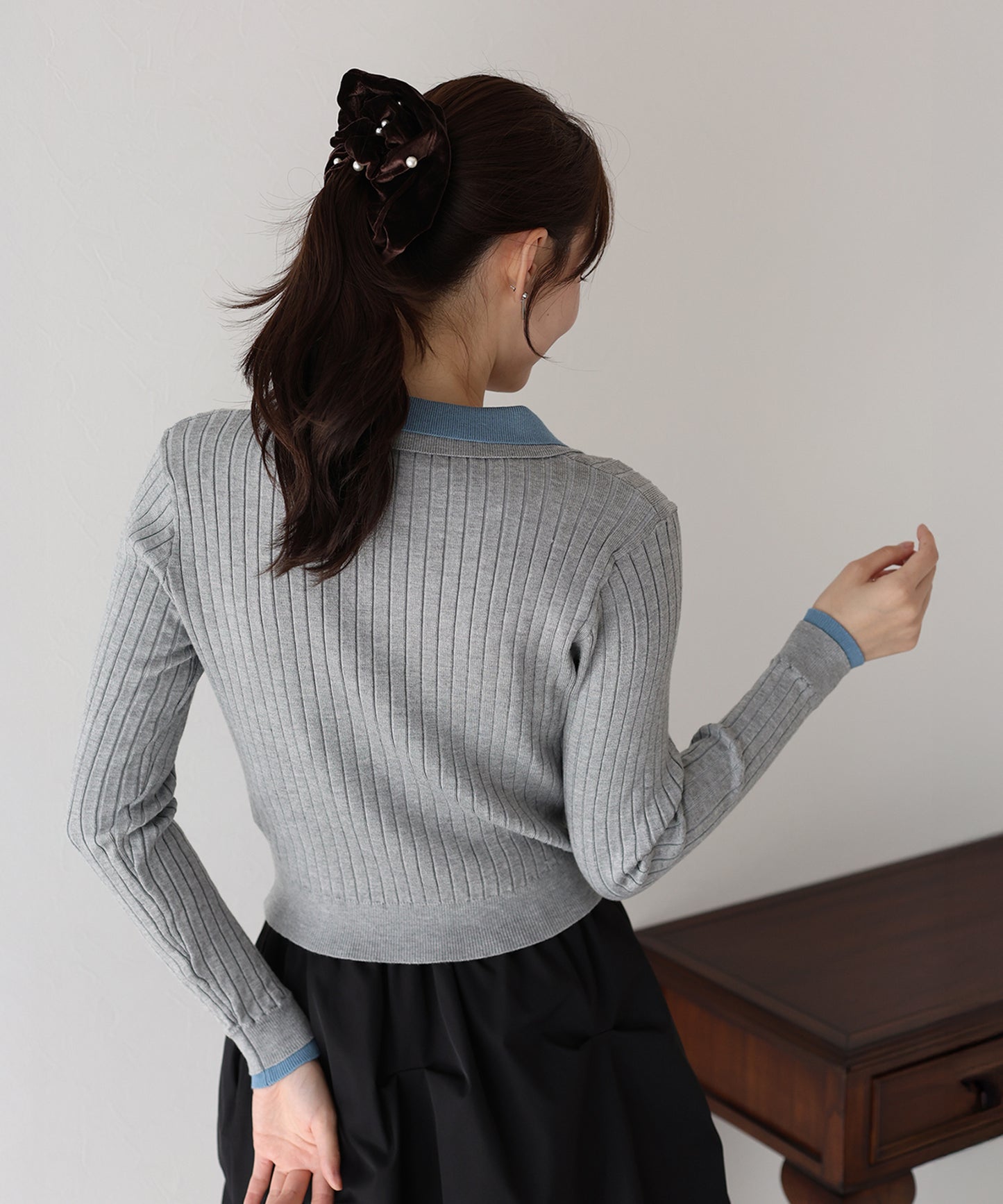 【早割5%OFF】ダブル襟ポロニット
