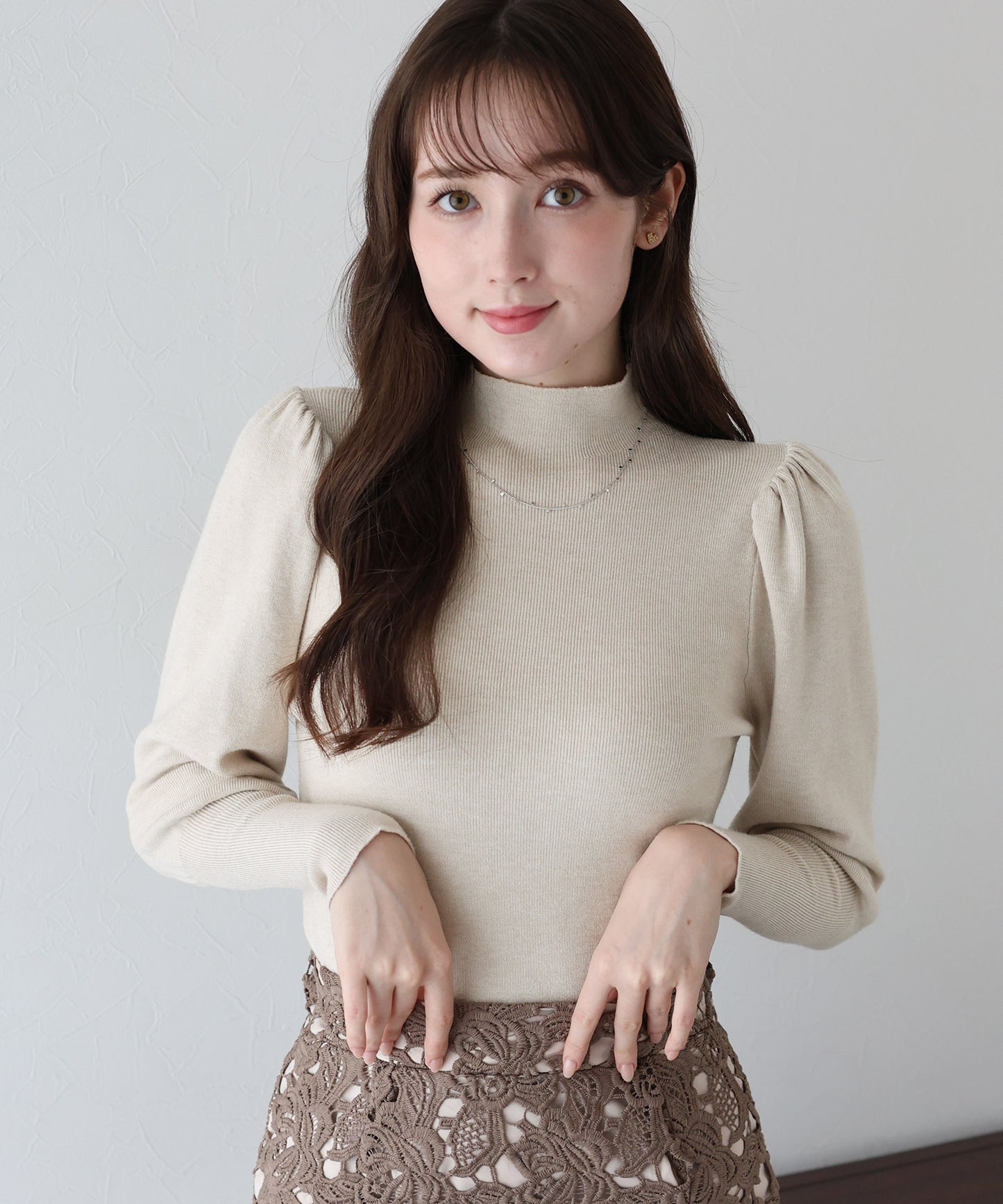 【早割5%OFF】ボリュームパフスリーブニット