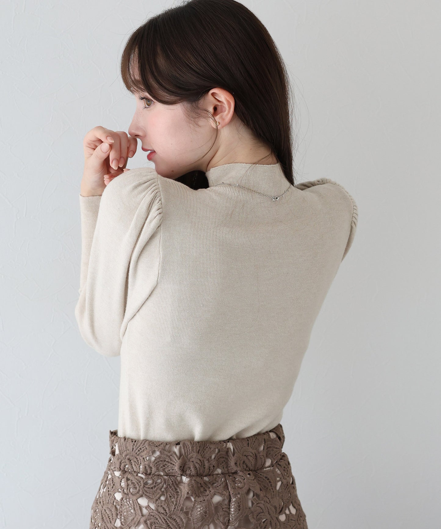 【早割5%OFF】ボリュームパフスリーブニット