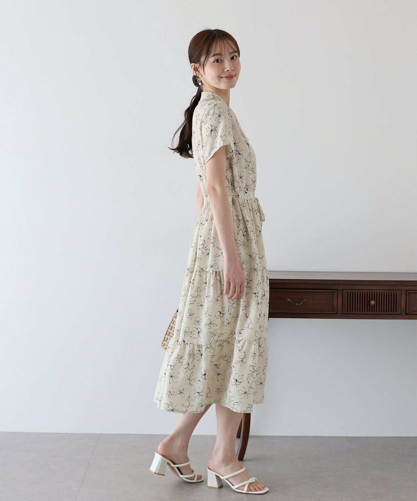 【TIME SALE】【接触冷感】無地&アソート花柄ワンピース