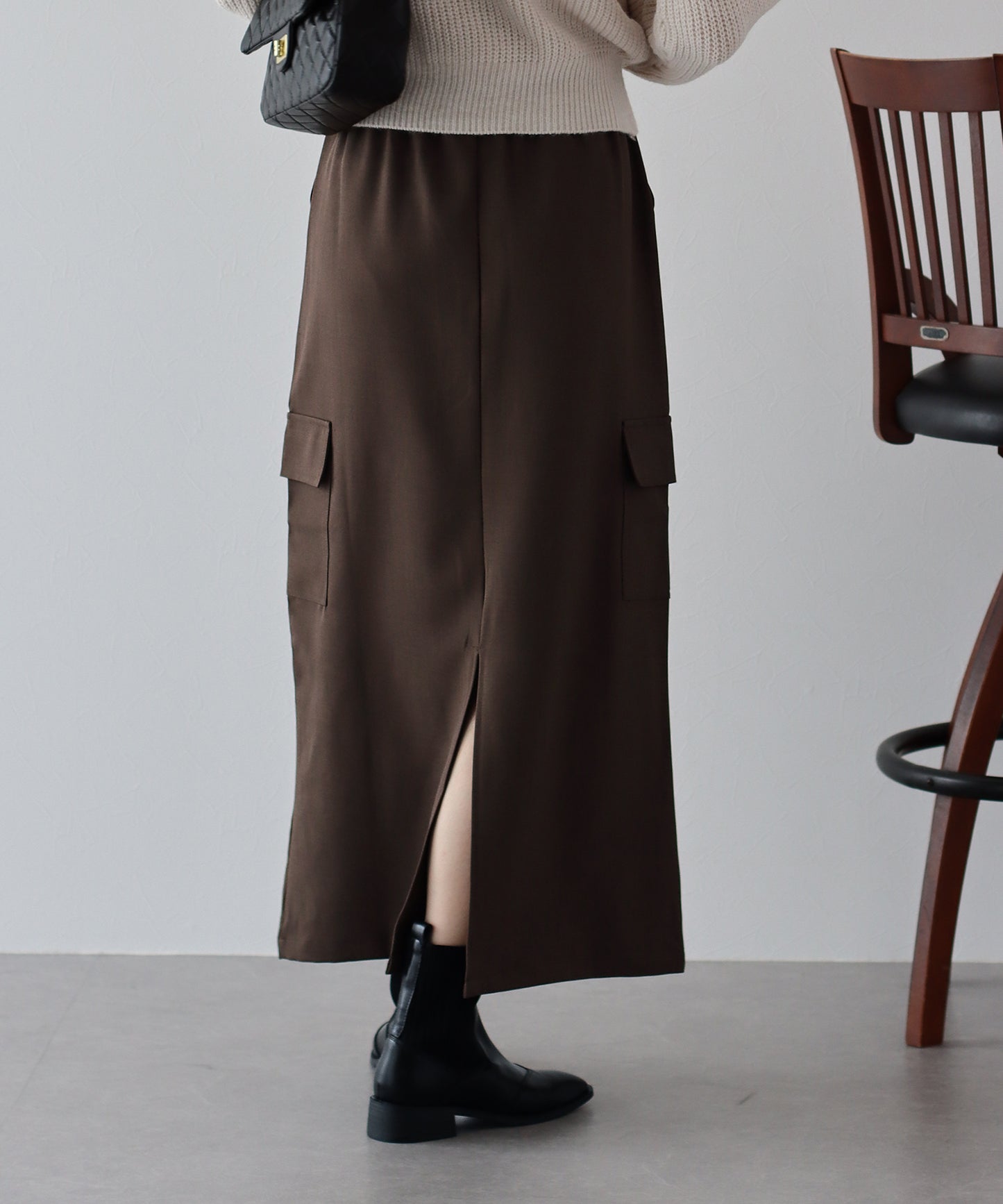 【TIME SALE】カーゴロングスカート