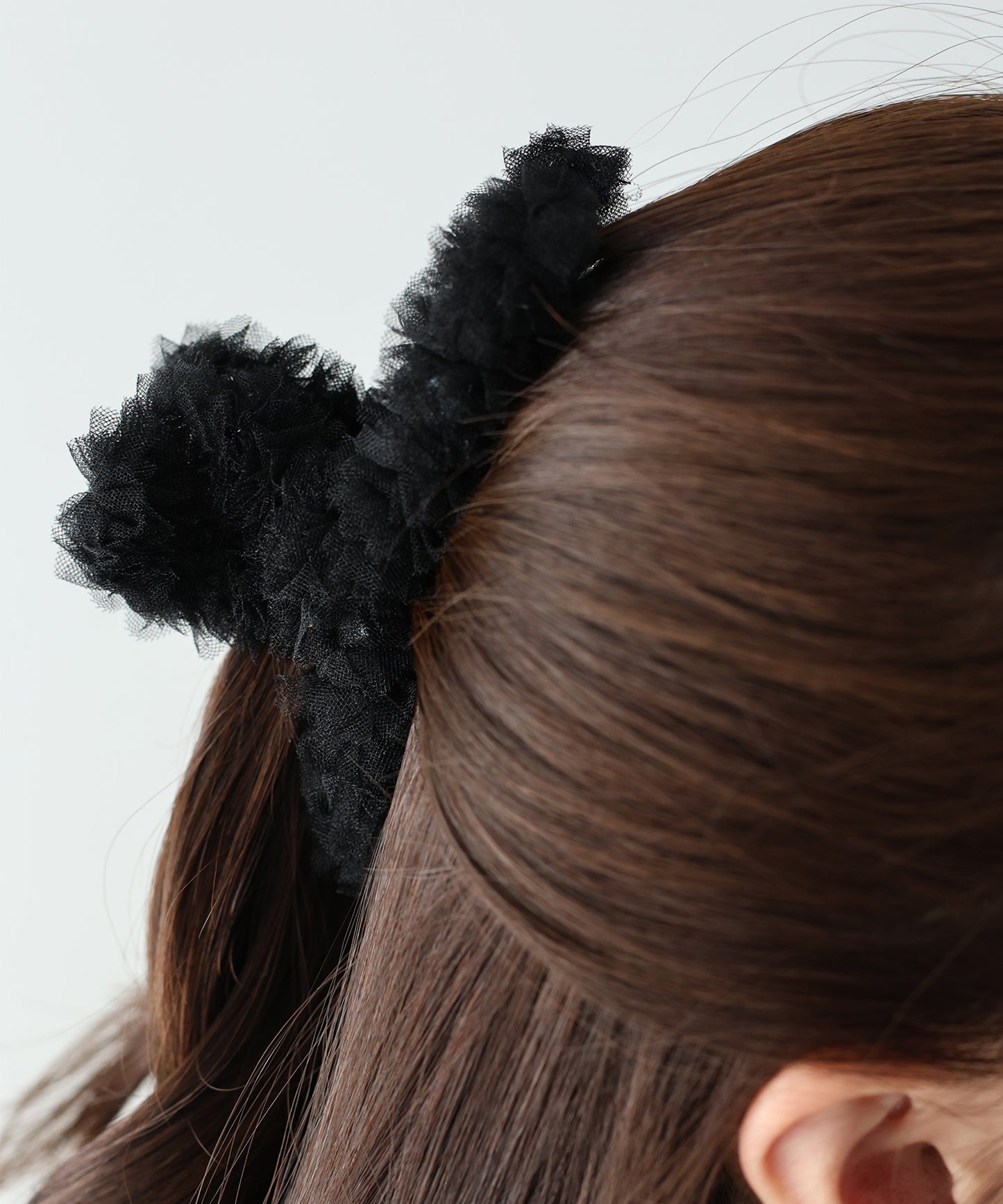 【早割5%OFF】フリルチュールバンスクリップ