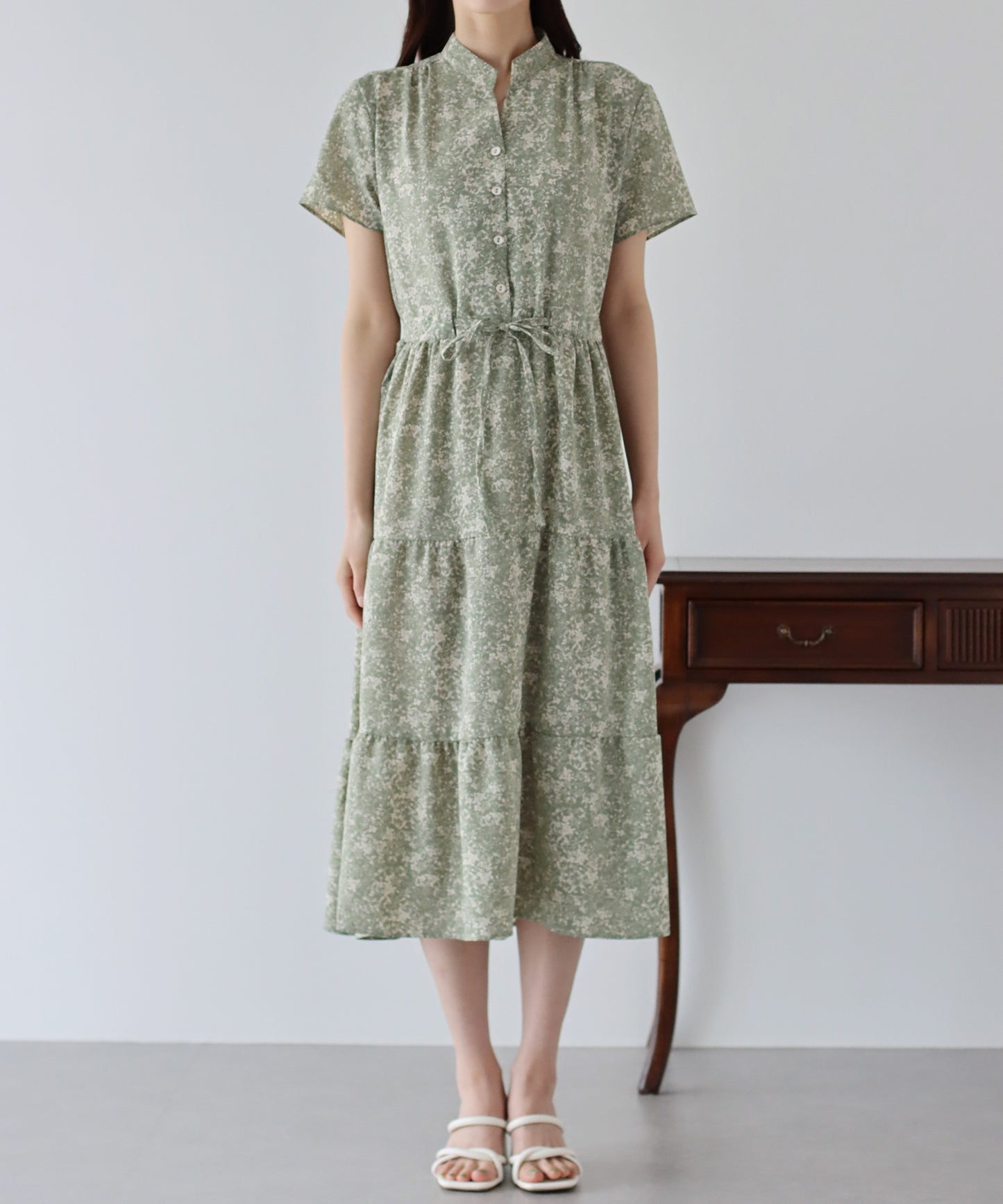 【TIME SALE】【接触冷感】無地&アソート花柄ワンピース