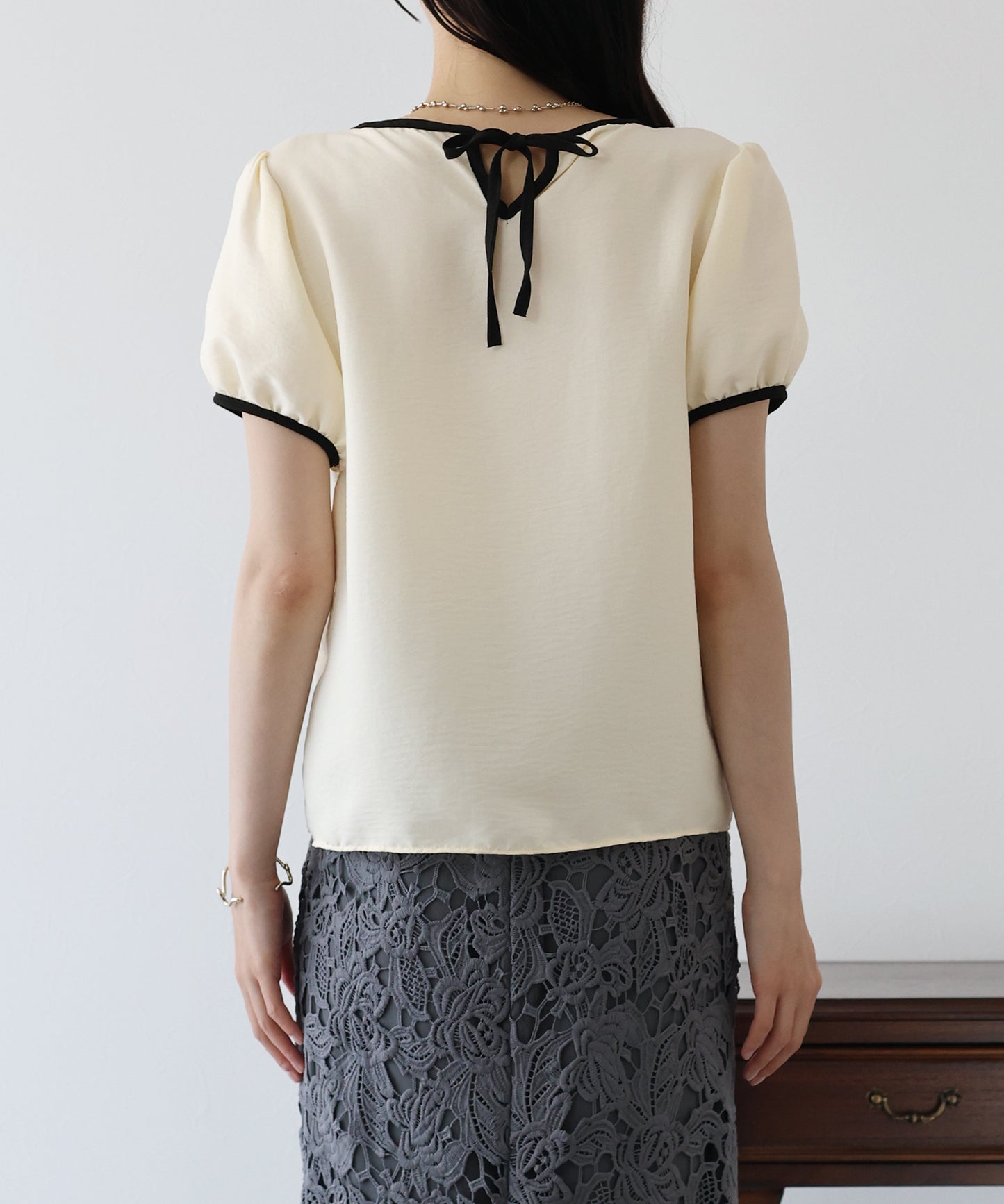 配色スクエアブラウス【ネコポス】