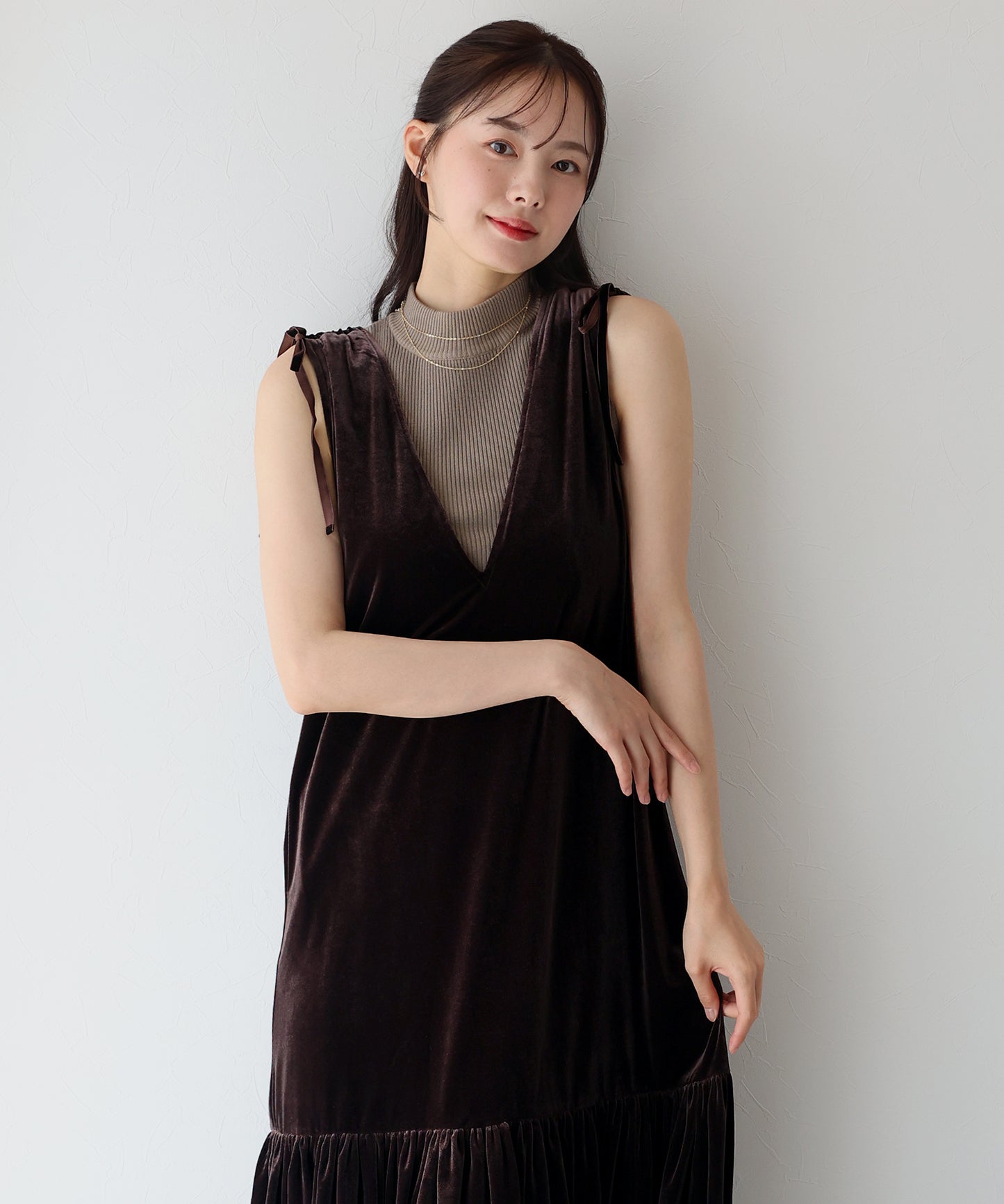 【SALE】ベロアジャンパースカート