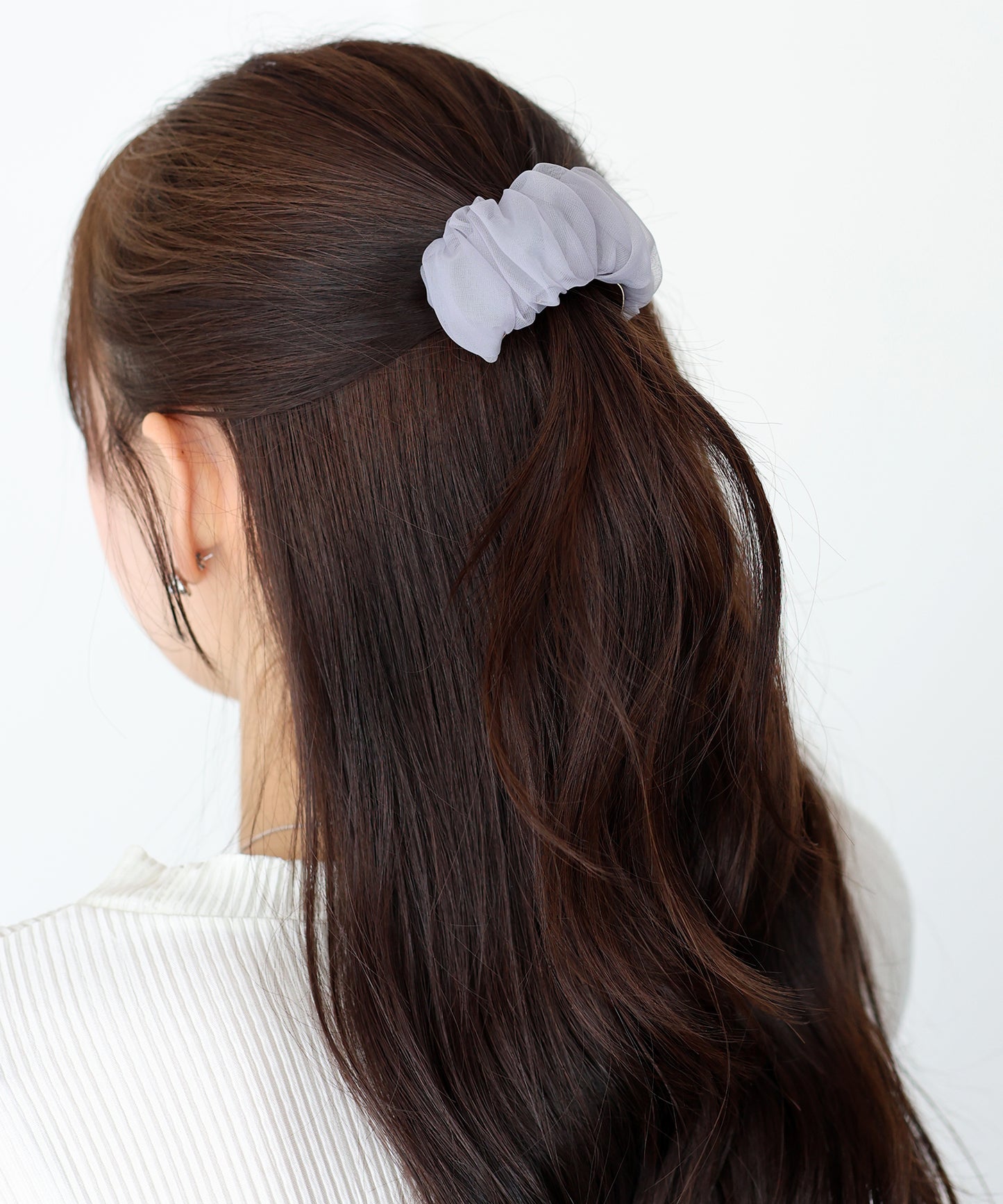 ギャザーオーガンジーヘアカフ