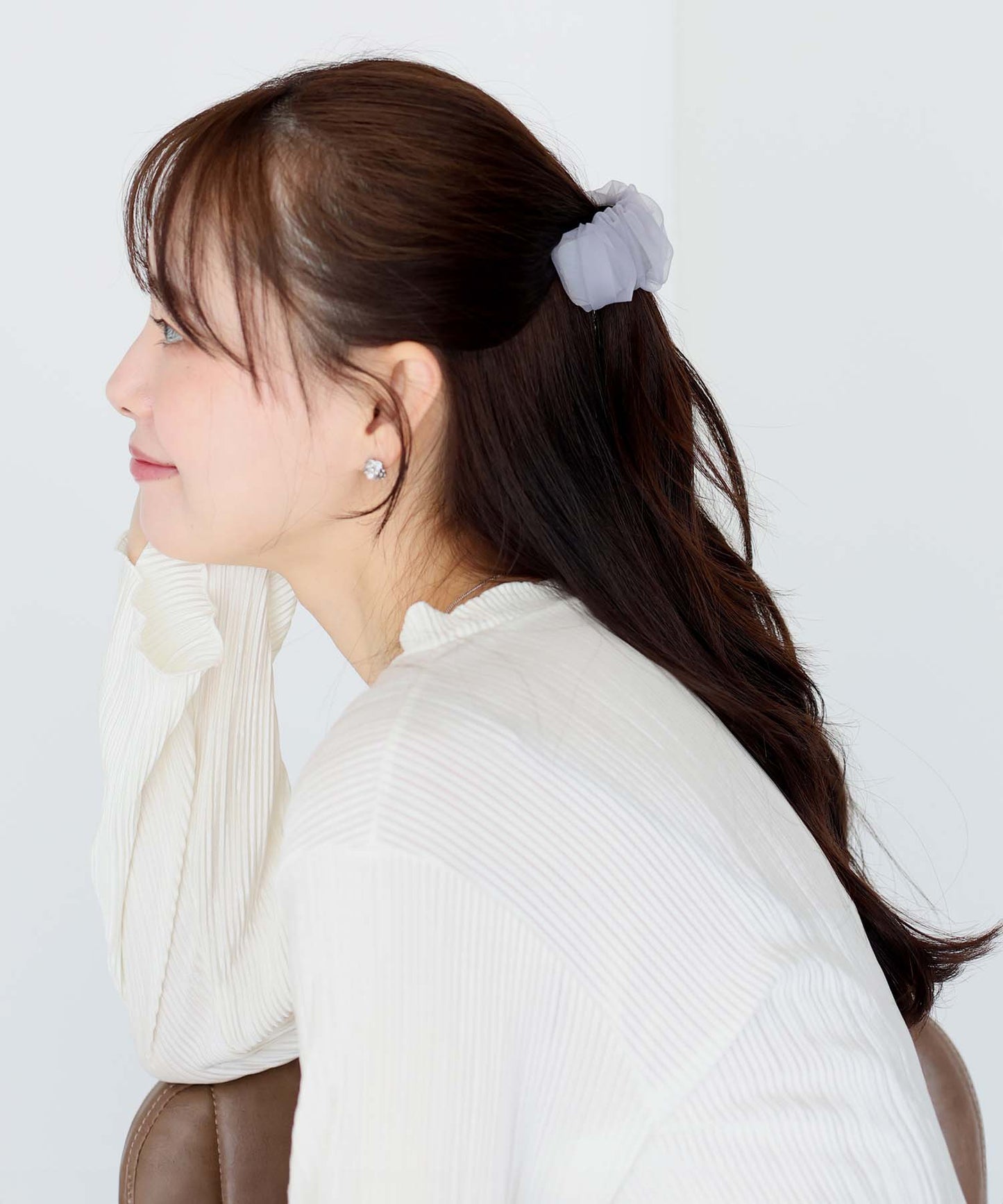 ギャザーオーガンジーヘアカフ