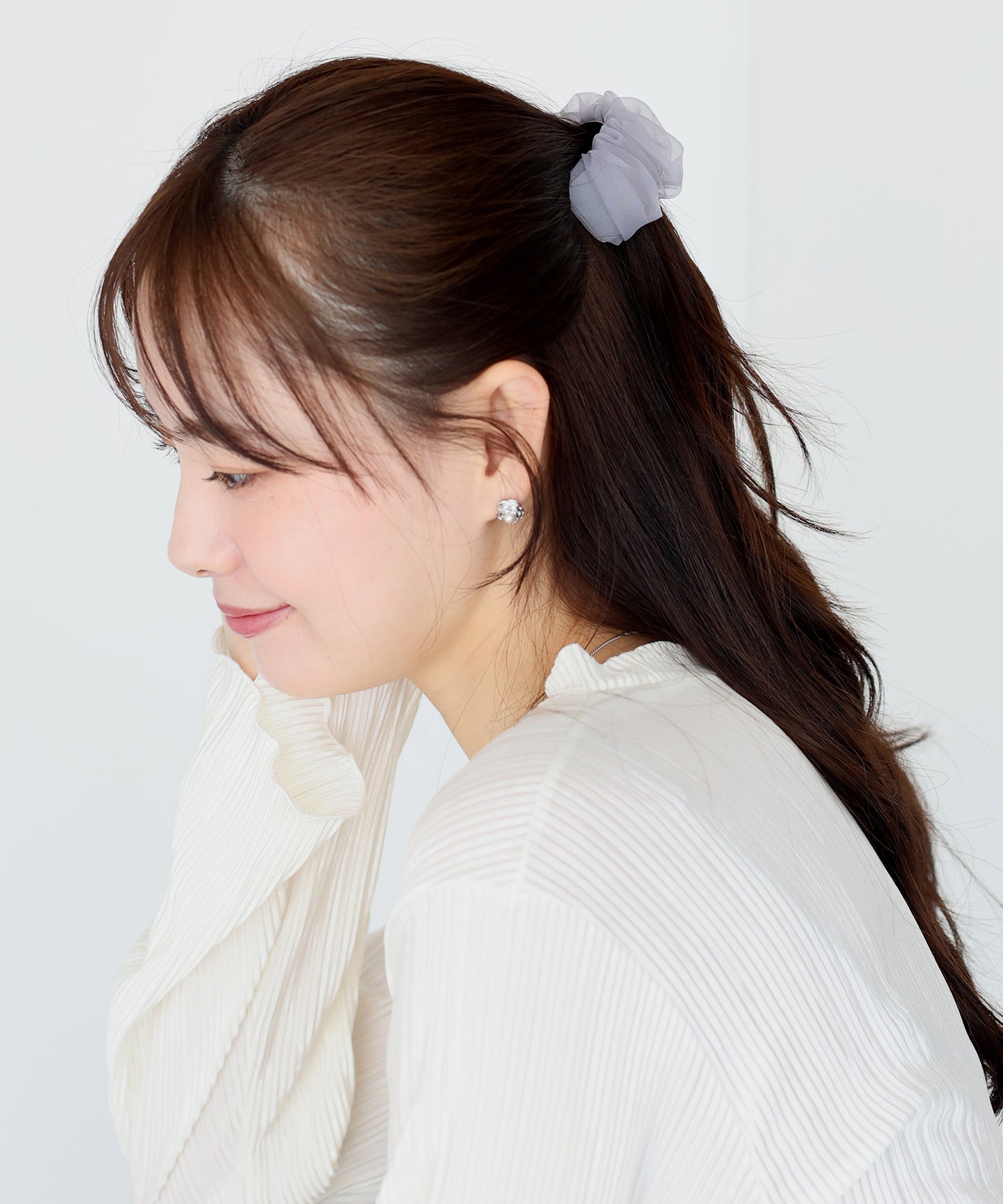 ギャザーオーガンジーヘアカフ