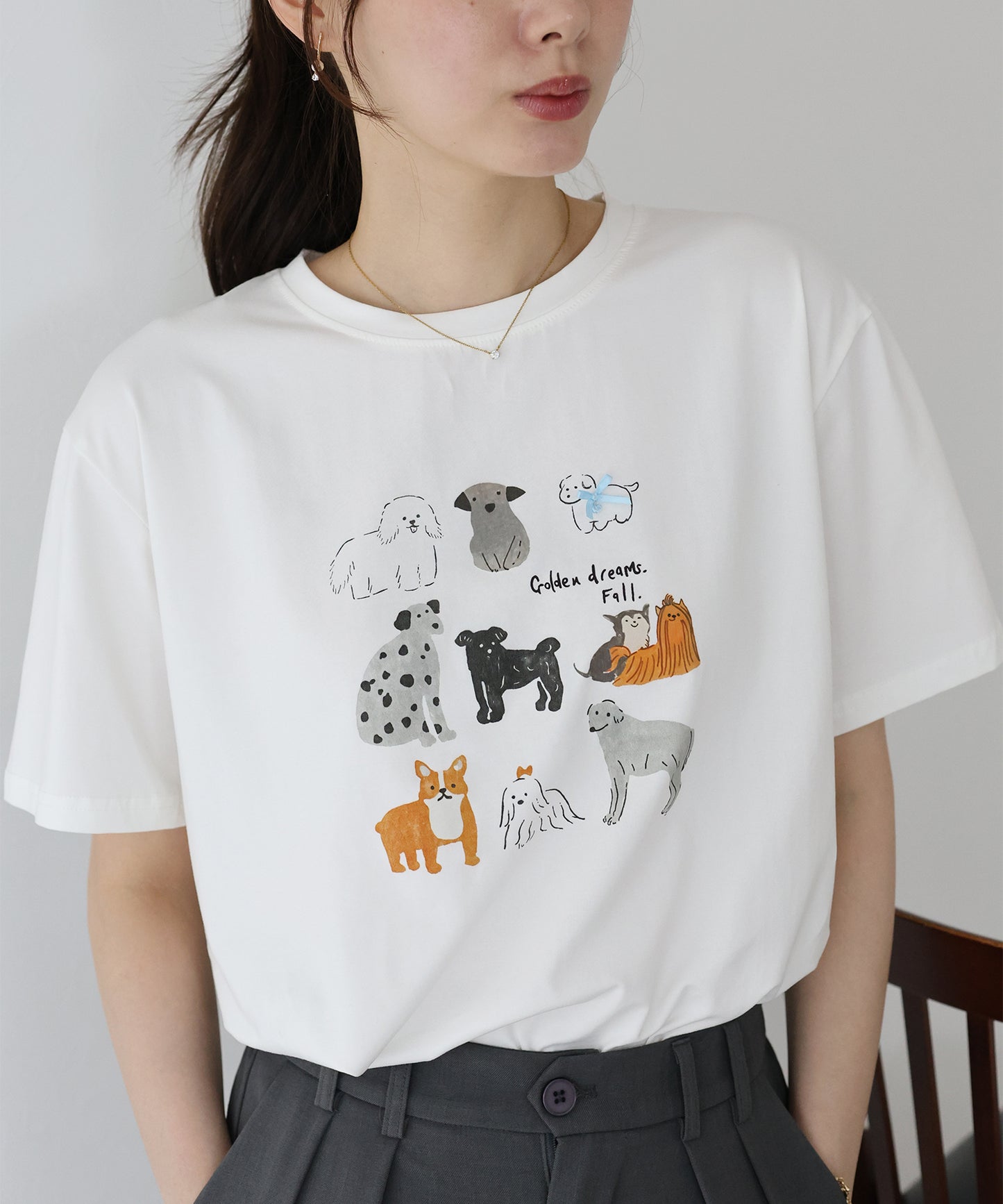 【TIME SALE】リボンDOGS半袖Tシャツ【ネコポス】