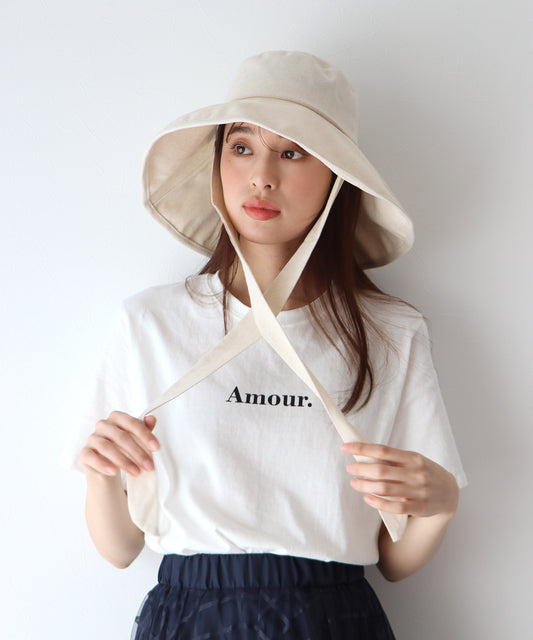 リボン付きバケットハット