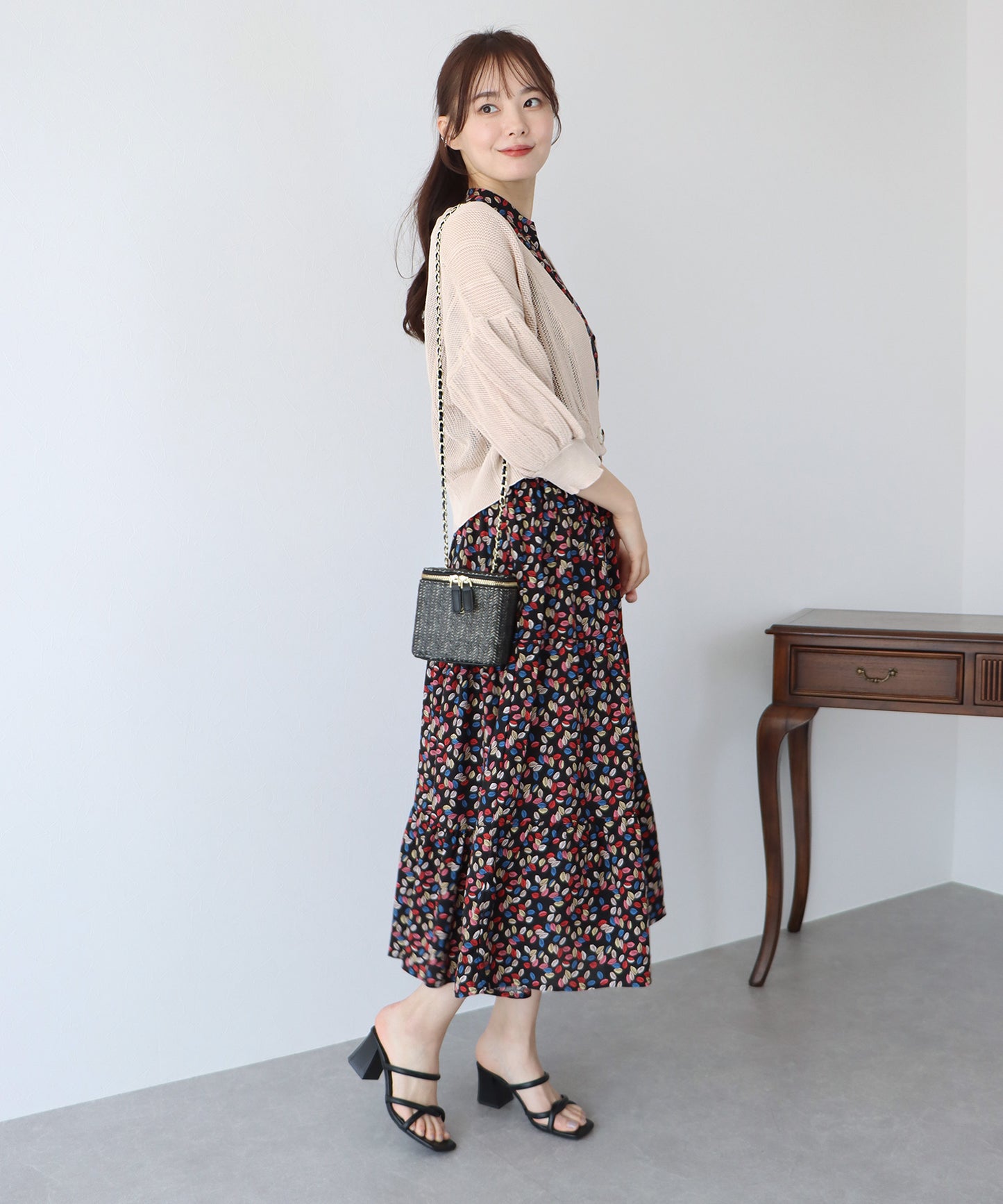 【TIME SALE】メッシュショートカーディガン