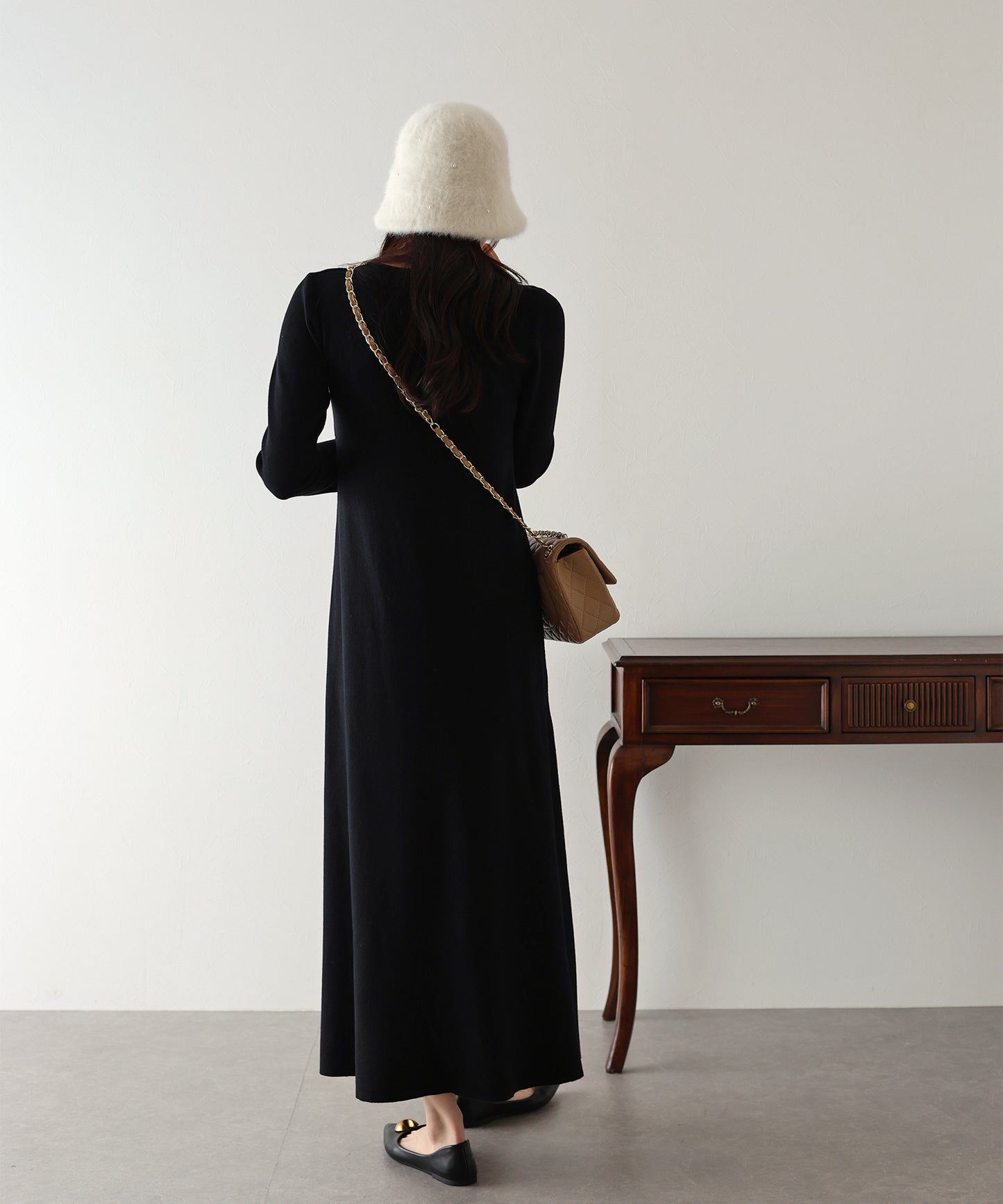 【TIME SALE】ロングニットワンピース