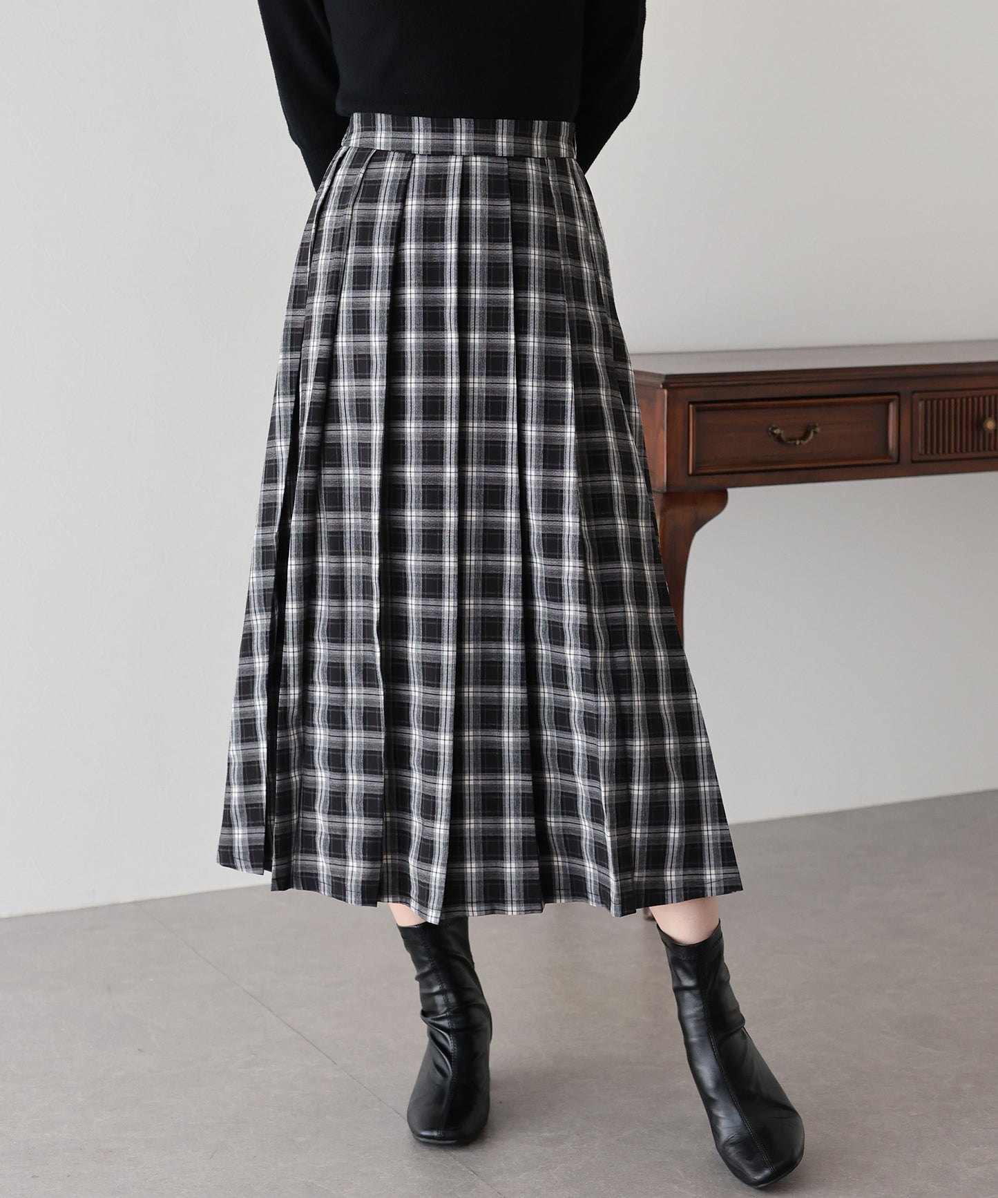 【TIME SALE】ロングプリーツスカート