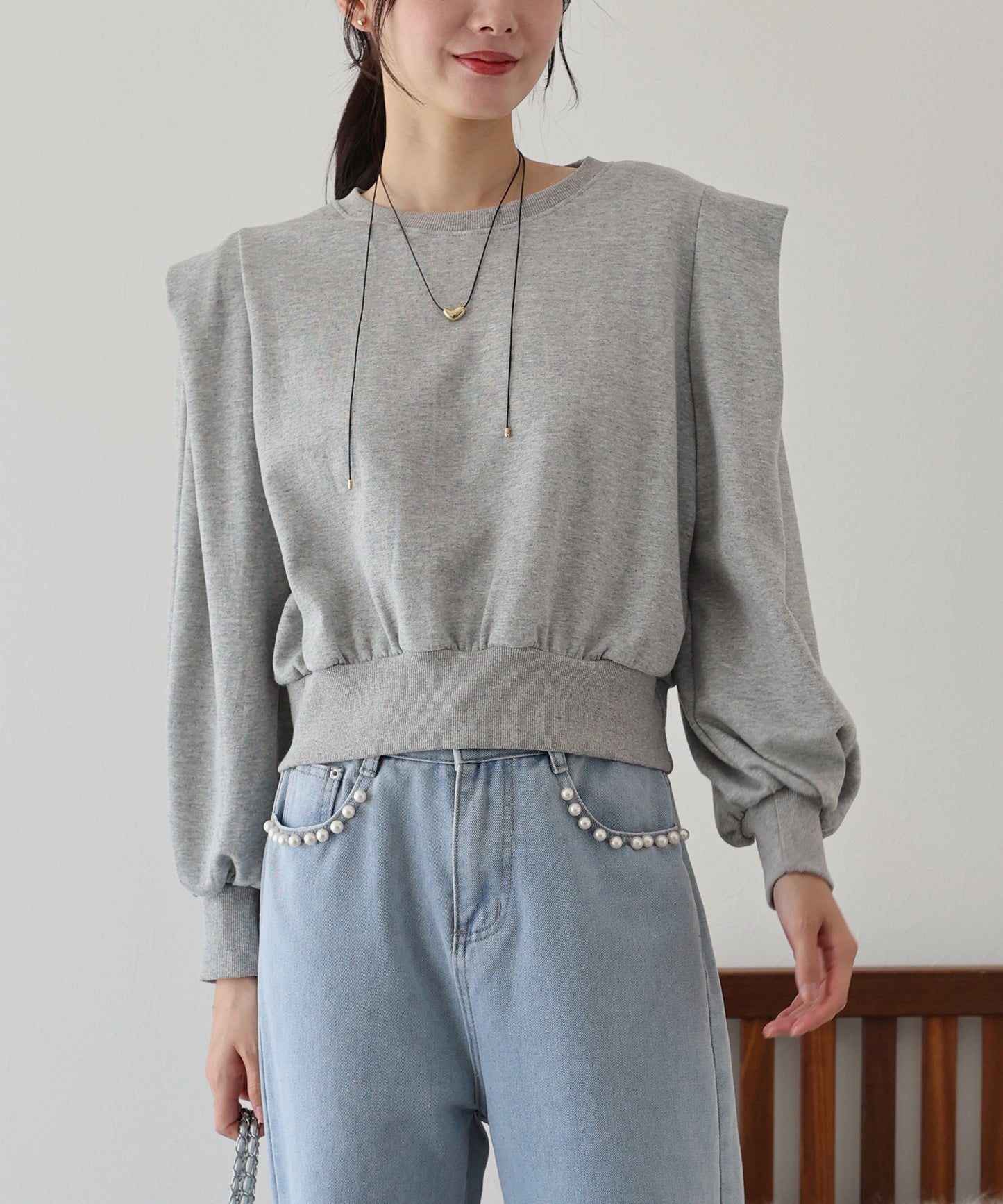 【TIME SALE】変形ショルダースウェット