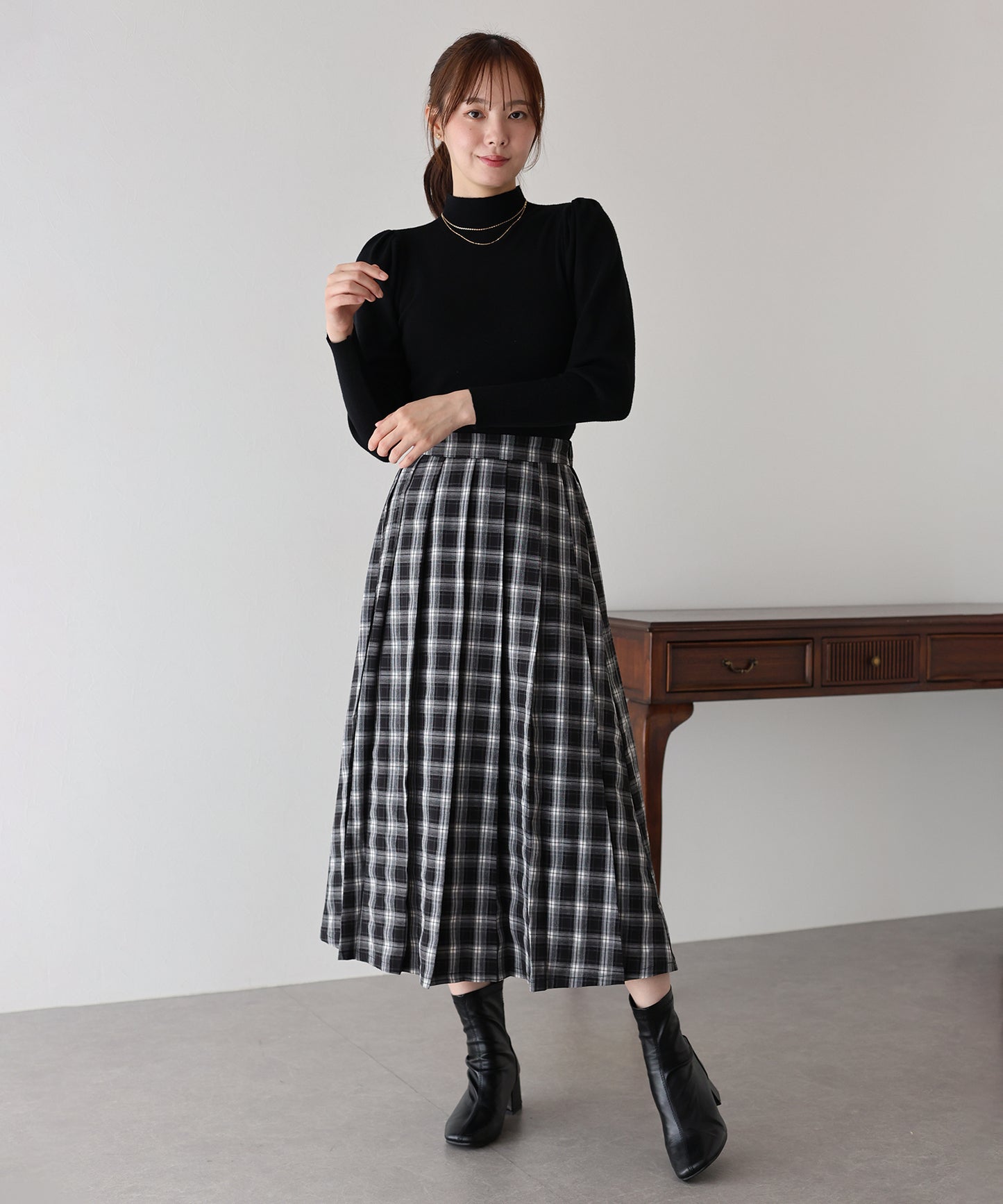 【TIME SALE】ロングプリーツスカート