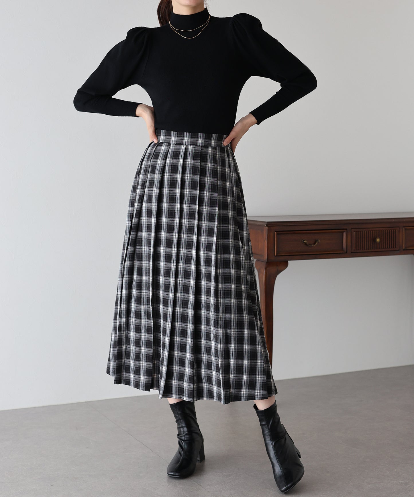 【早割5%OFF】ロングプリーツスカート