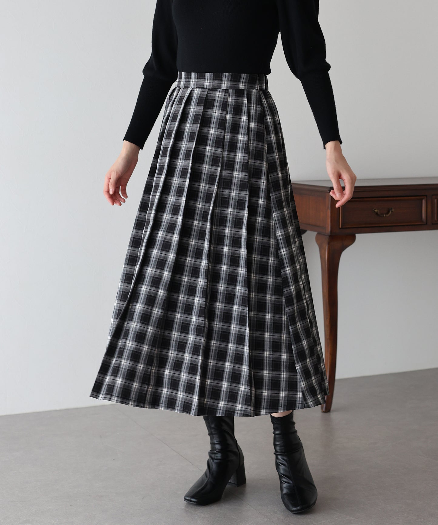 【早割5%OFF】ロングプリーツスカート