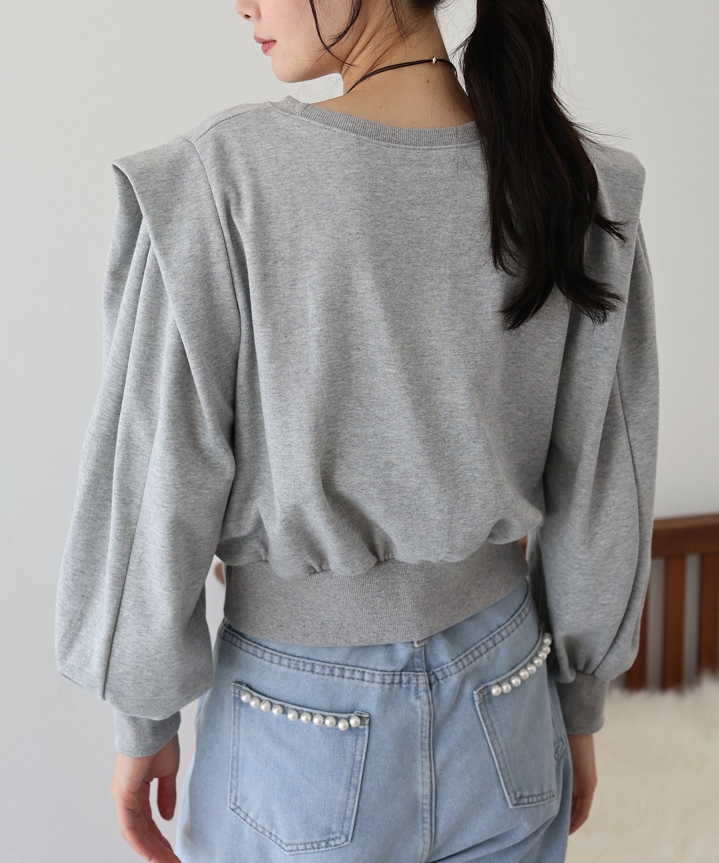 【TIME SALE】変形ショルダースウェット