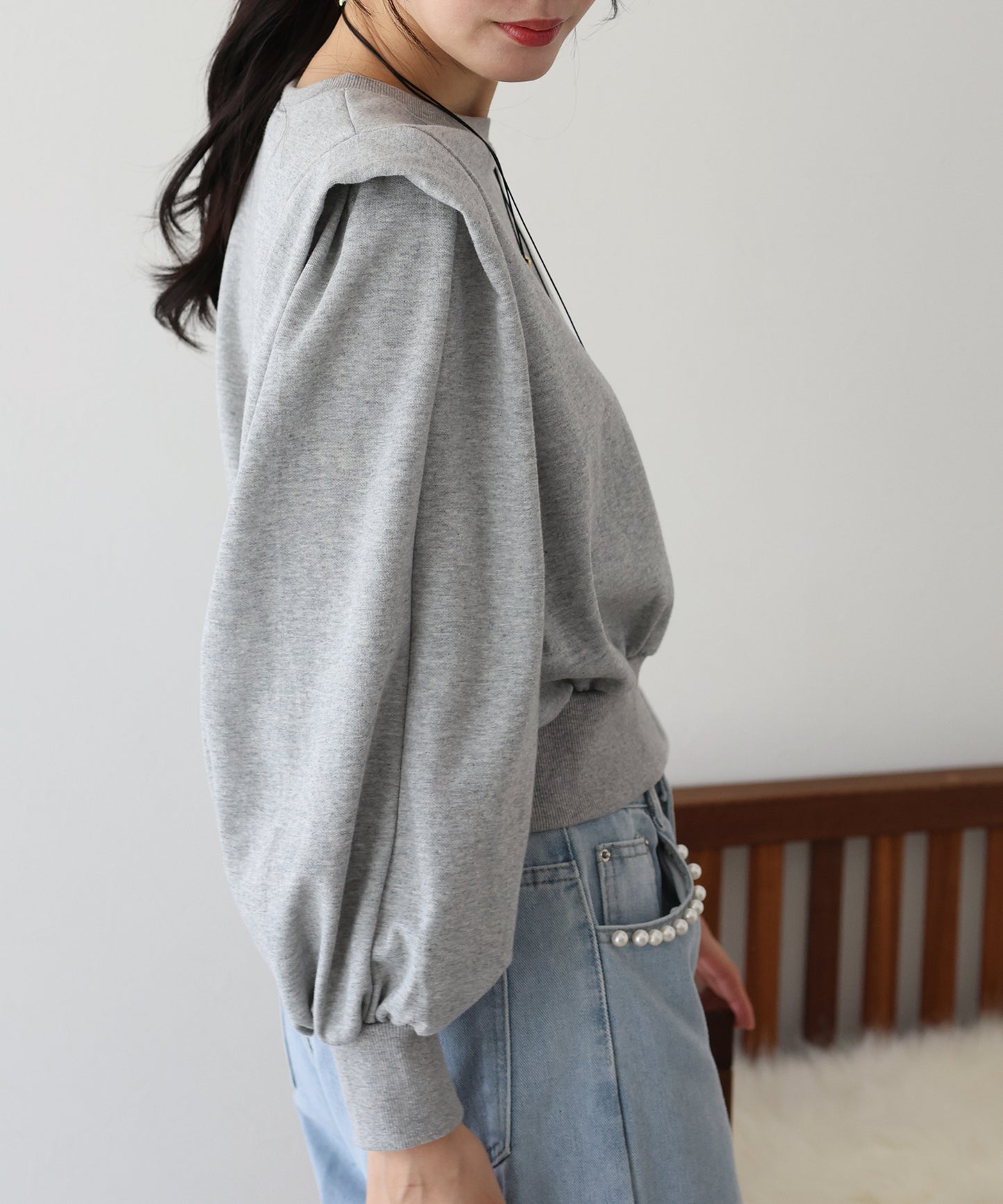 【TIME SALE】変形ショルダースウェット