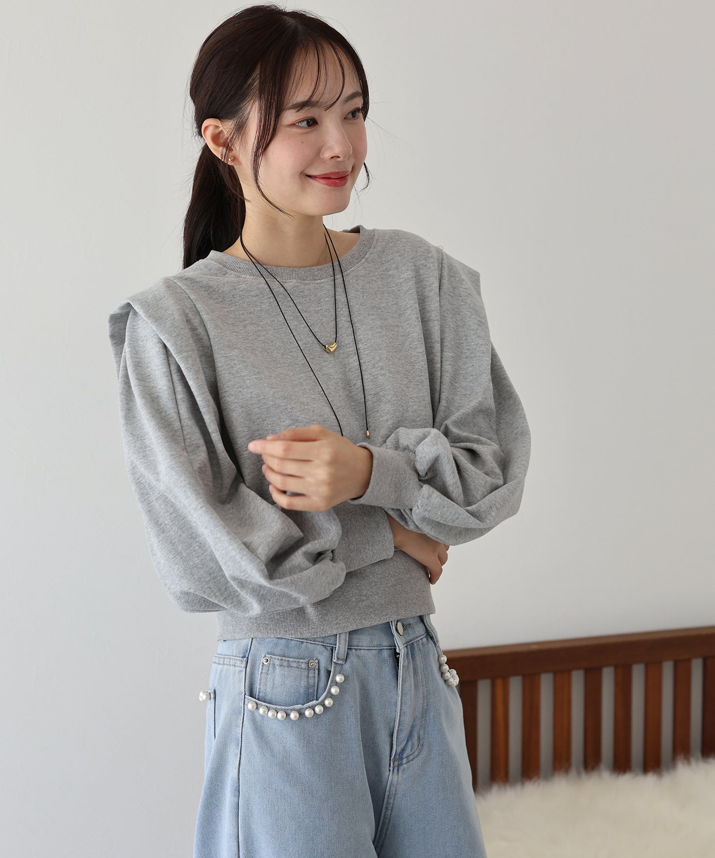【TIME SALE】変形ショルダースウェット