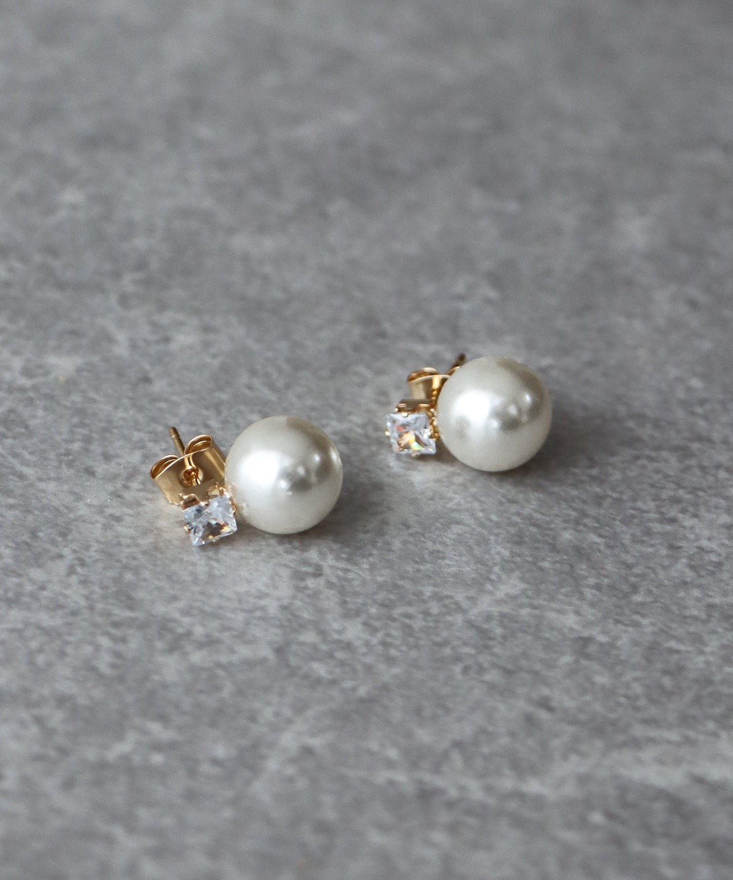 パール&クリアビジューピアス【ネコポス】