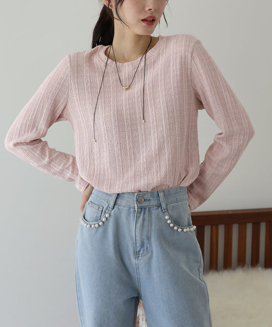 ストライプジャガードカットソー