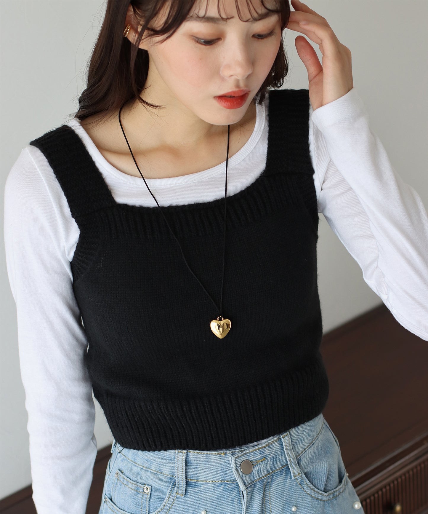 【TIME SALE】ニットビスチェ