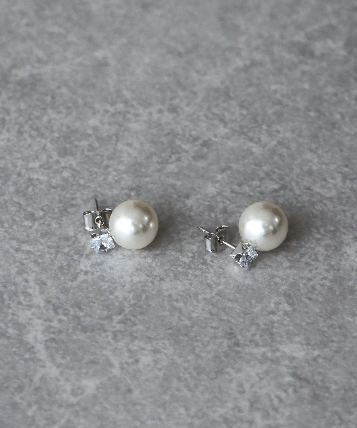 パール&クリアビジューピアス【ネコポス】